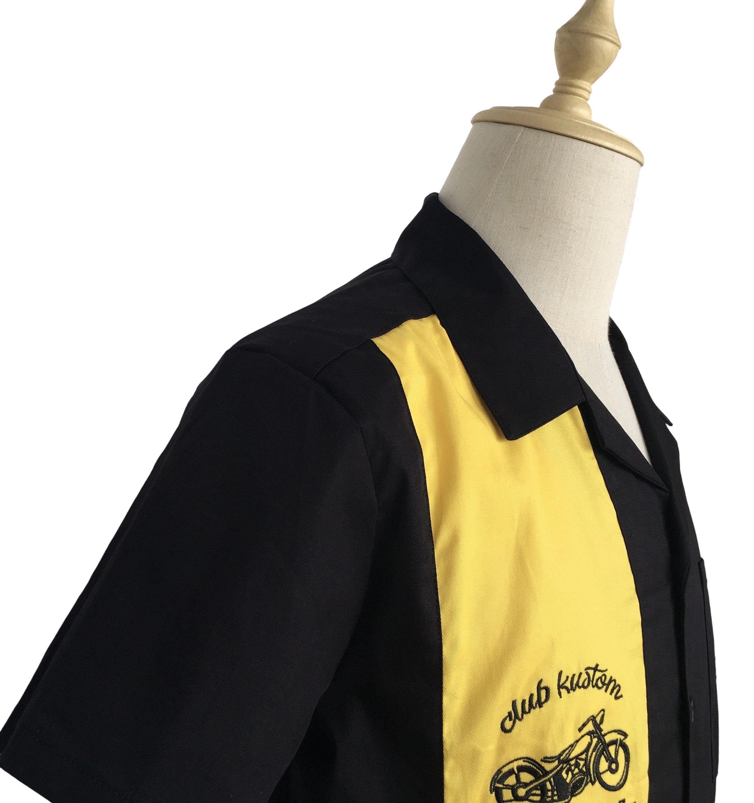 Other Vintage Casual Shirts Short Sleeve Cotton Black+Yellow Size US L / EU 52-54 / 3 - 4 Thumbnail