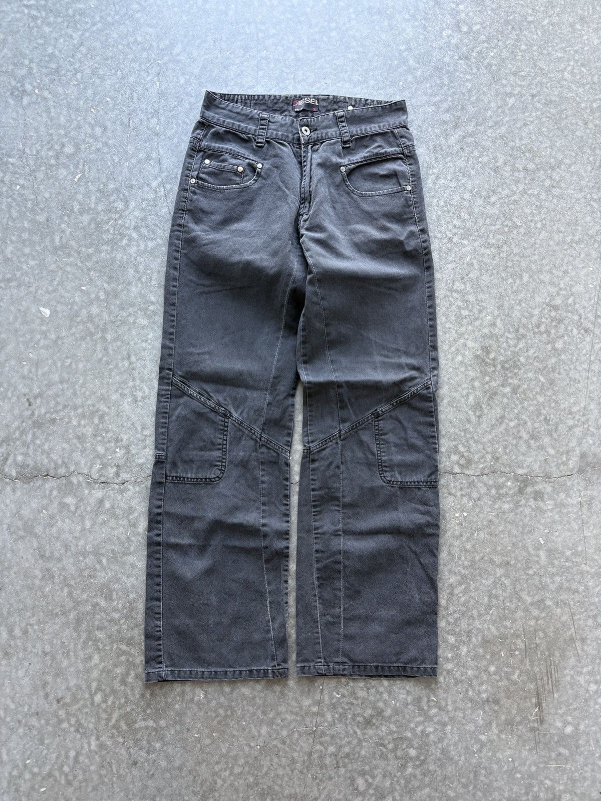 Diesel Vintage Y2K Diesel Pants Wide Leg 29x30 Size US 29 - 1 Thumbnail