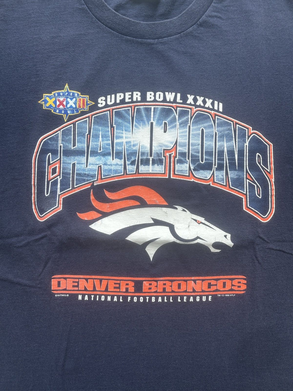 NFL × Vintage Vintage Y2K Denver Broncos Super Bowl Champions Graphic Tee Size US XL / EU 56 / 4 - 3 Thumbnail