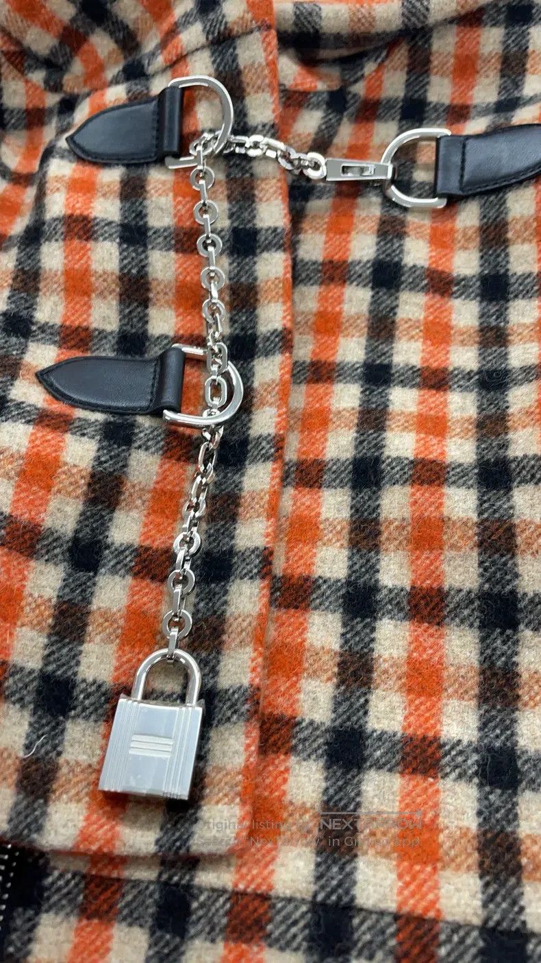 Hermes Hermes Multicolor Plaid Cashmere Coat Size XS / US 0-2 / IT 36-38 - 6 Thumbnail