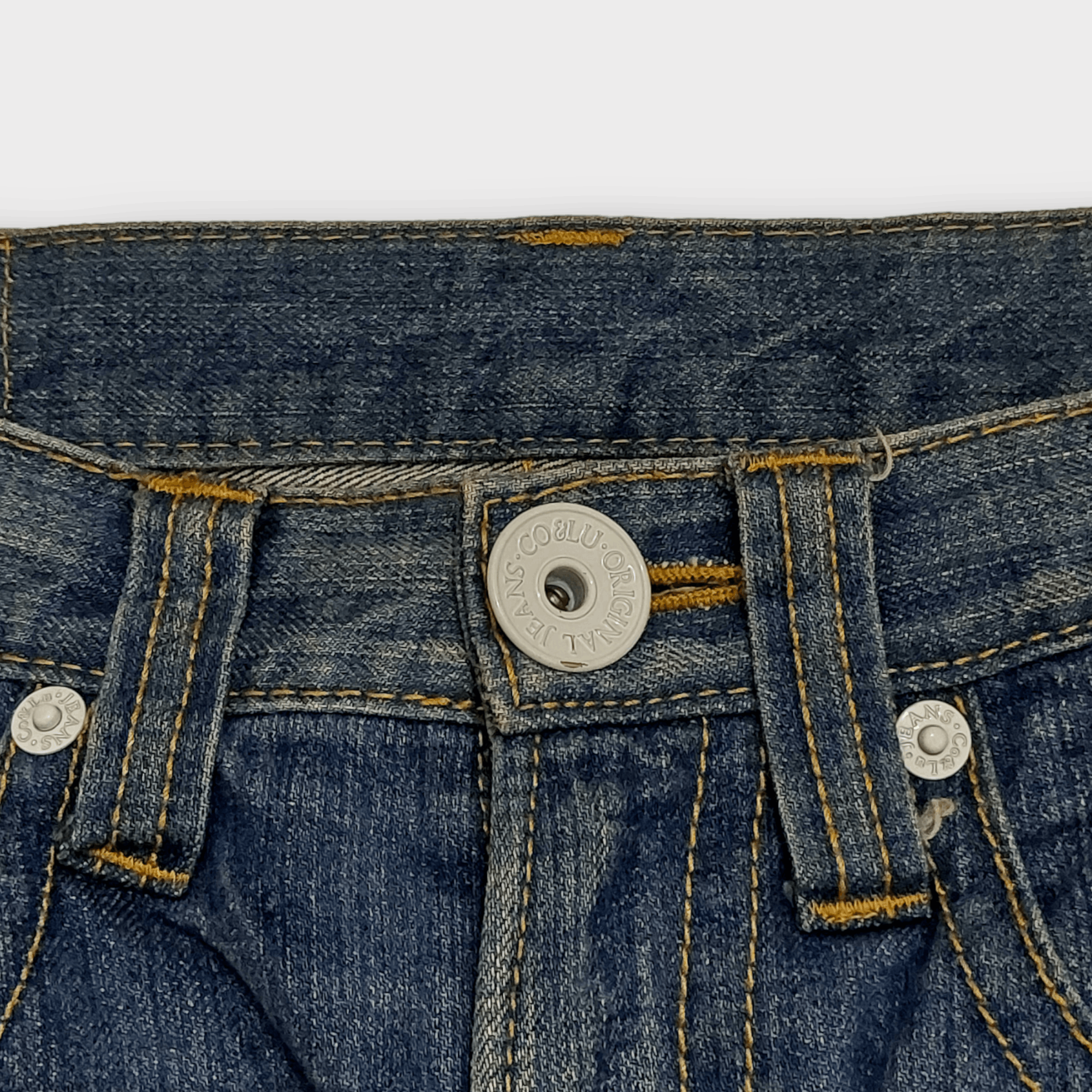 Vintage Japanese Co & Lu Big Logo Jeans Size US 34 / EU 50 - 10 Thumbnail