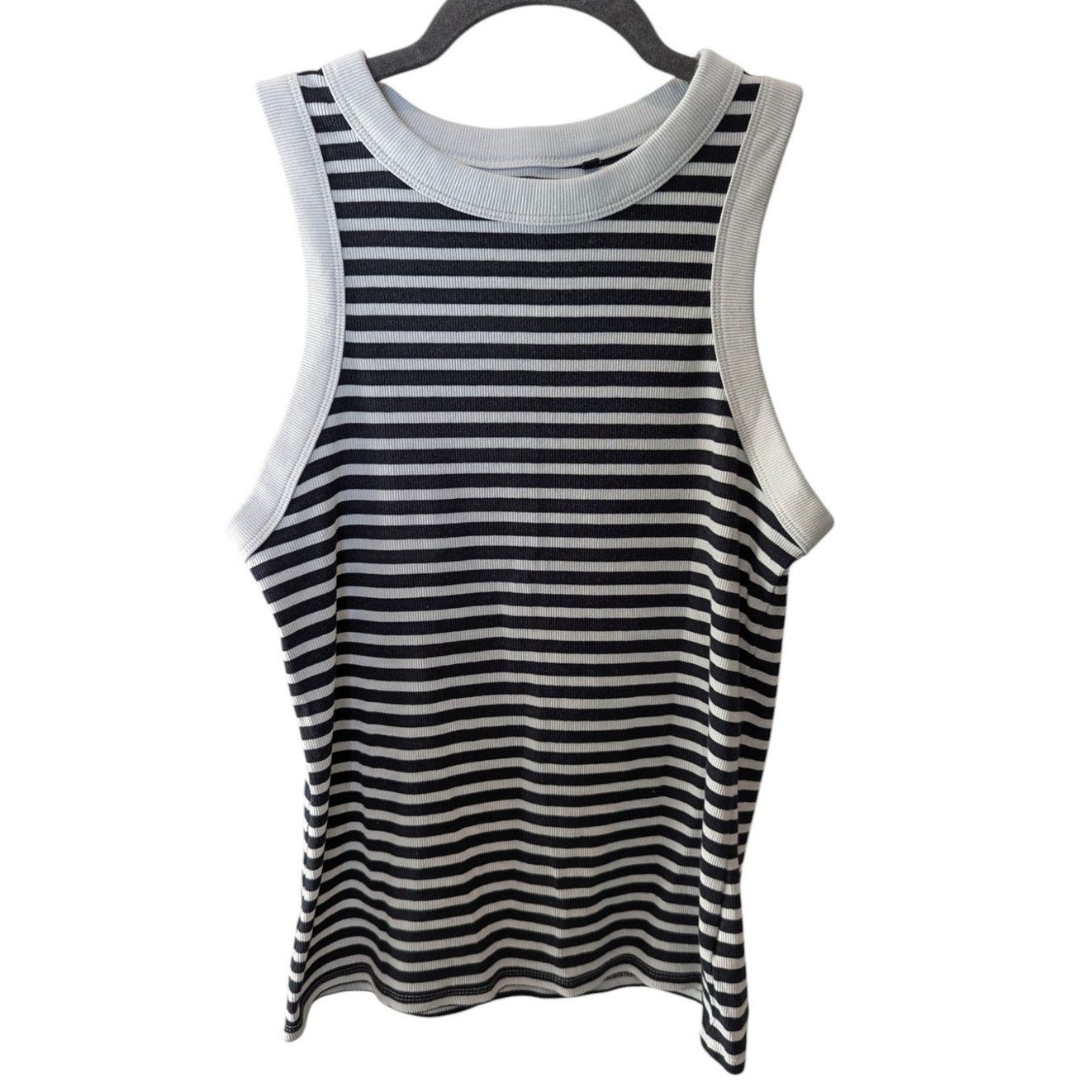 Other F&F Striped Navy Tank Top Sustainably Made Medium Size M / US 6-8 / IT 42-44 - 2 Thumbnail