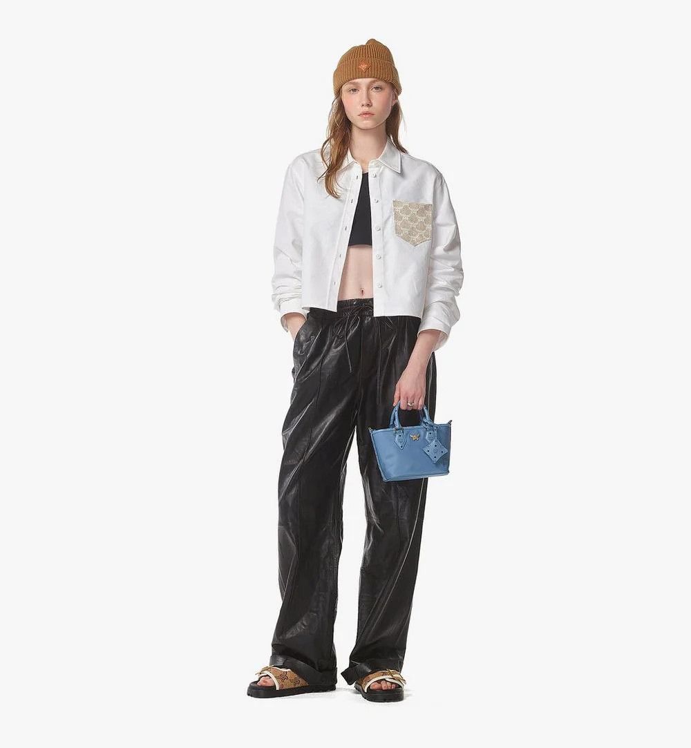 MCM o1mt1gz0925 Size: OS / Shopper XMini Bag in Blue Size ONE SIZE - 6 Thumbnail