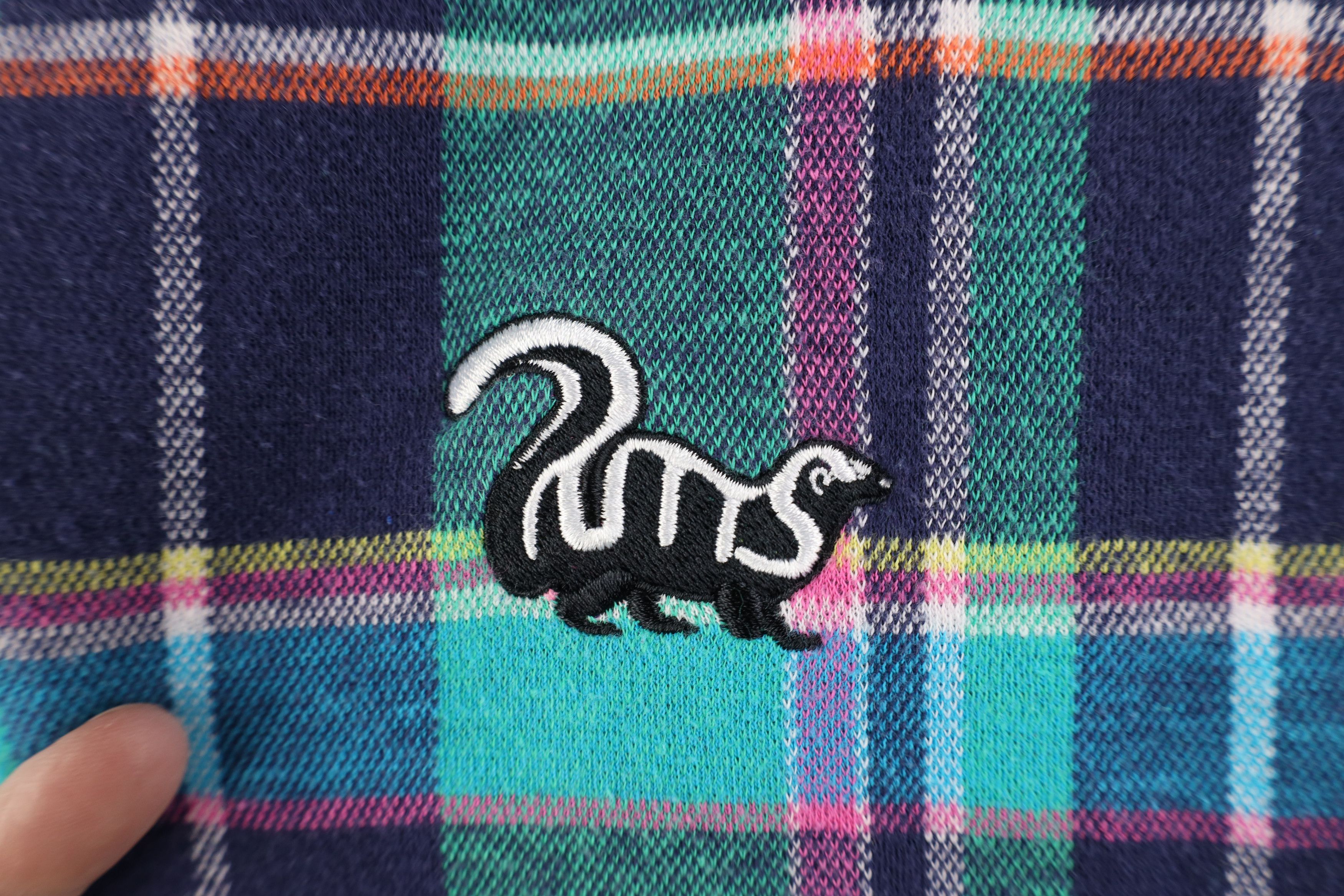 Vintage Vintage Streetwear Rainbow Knit Skunk Golf Polo Shirt USA Size US M / EU 48-50 / 2 - 4 Thumbnail