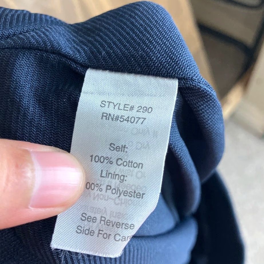 Vintage CAbi Skirt Navy Blue Bon Voyage Knit Pull On Elastic Waist #290 Large Size 36" / US 14 / IT 50 - 5 Thumbnail