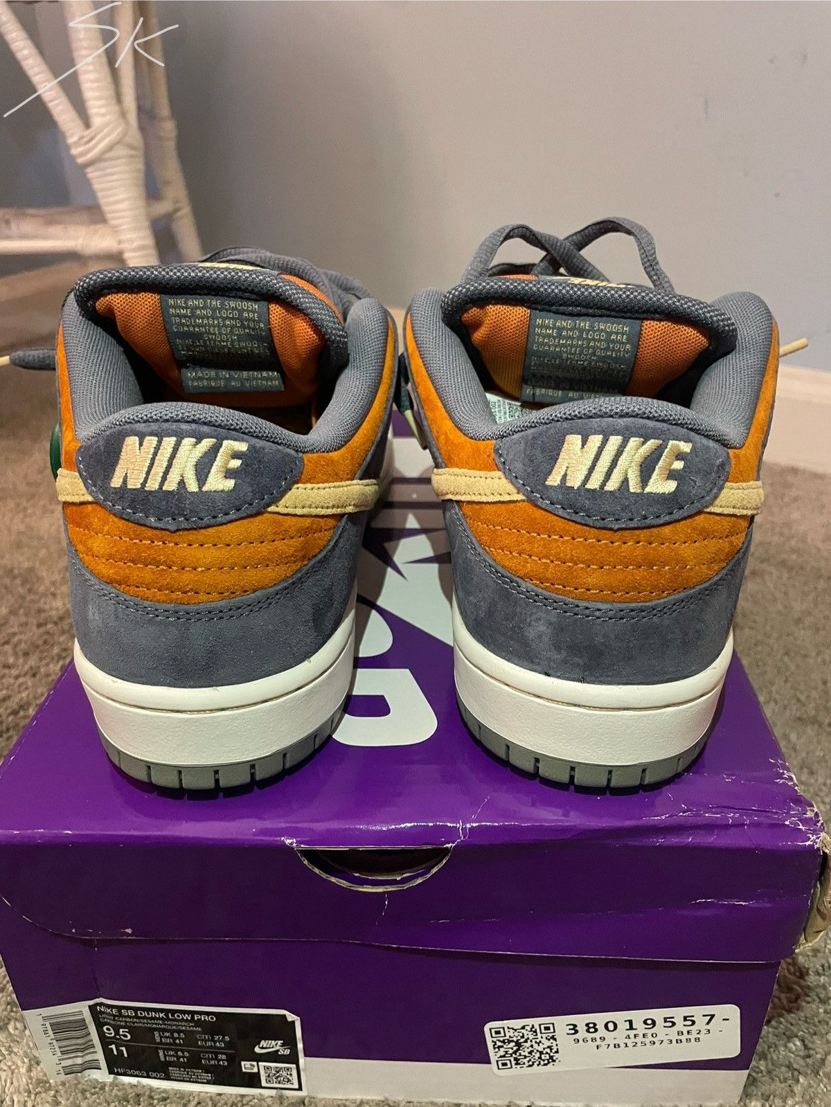 Nike Nike SB Dunk Low Pro Monarch Size US 9.5 / EU 42-43 - 6 Thumbnail