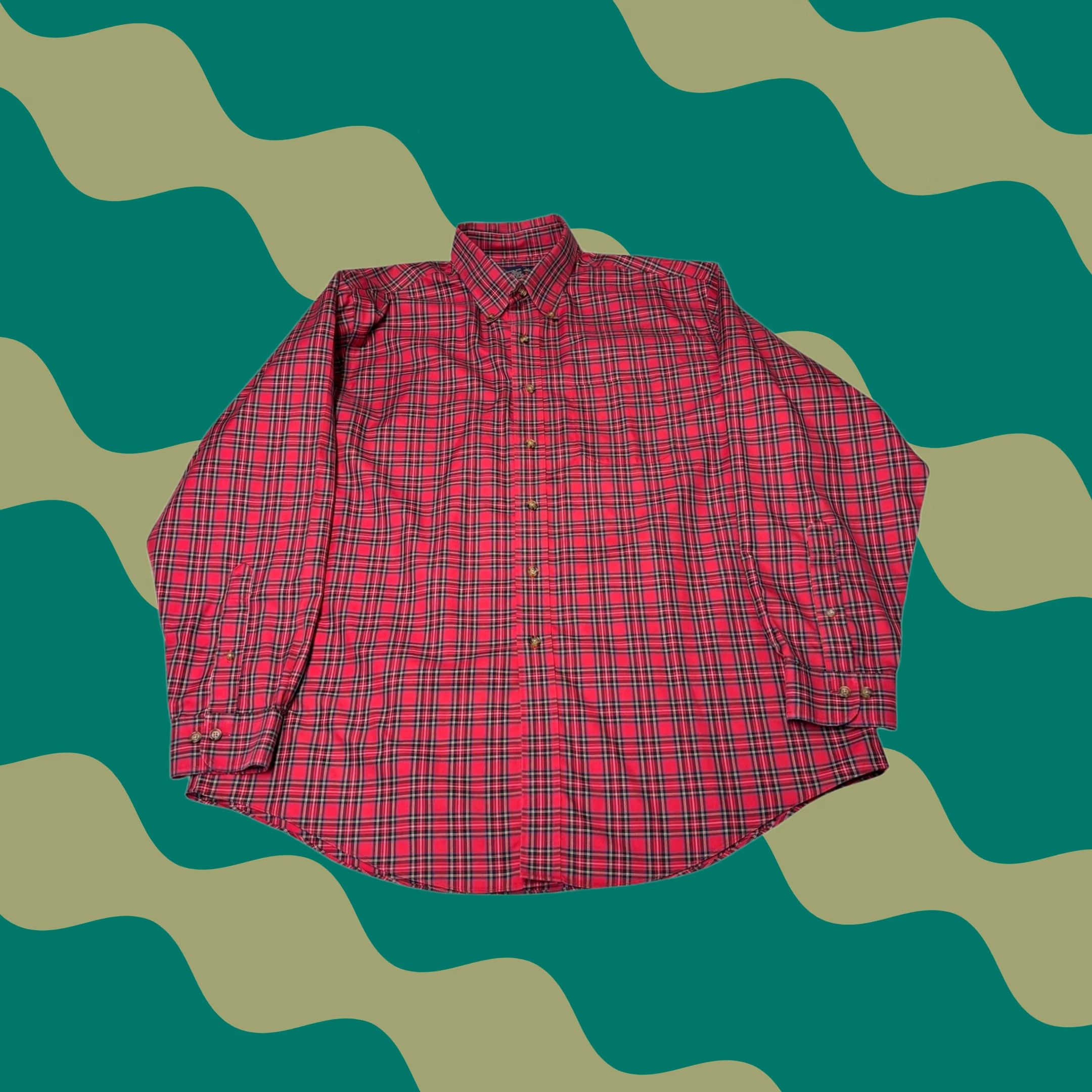 Brooks Brothers Brooks Brothers Red Plaid Button-Down Long Sleeve Shirt Mens XL Cotton Non Iron Classic Shirts Size US XL / EU 56 / 4 - 1 Thumbnail