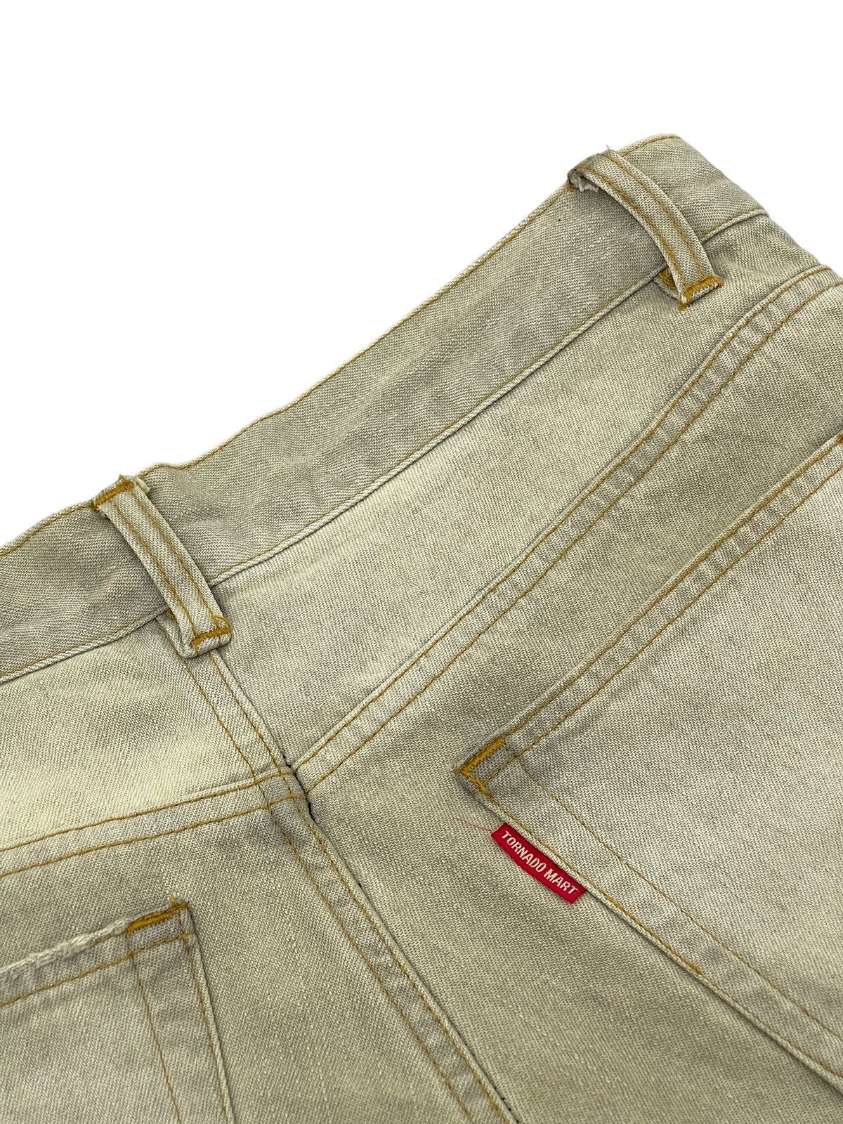 Tornado Mart Flare Jeans Tornado Mart Distress Dirty Faded Boot Cut 7🟦5 Size US 31 - 18 Thumbnail