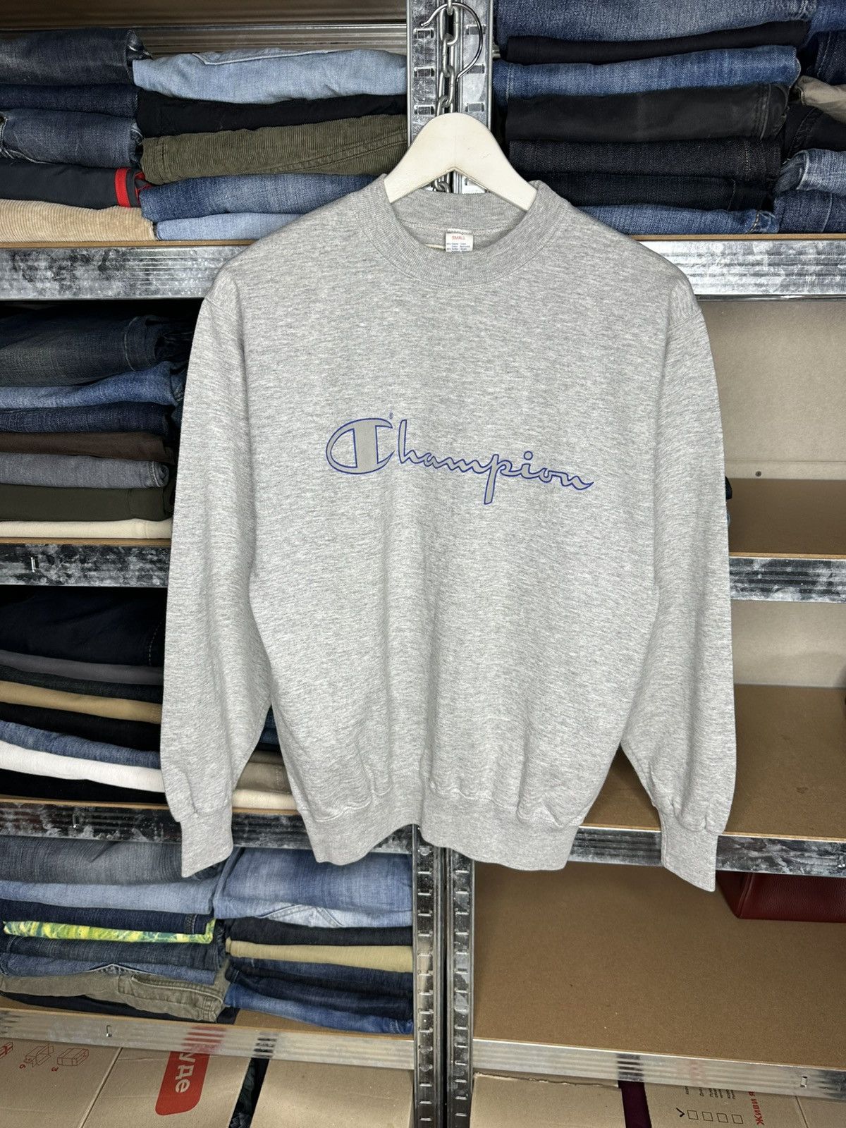 Champion Champion Vintage Big Logo Sweatshirt Man’s Size S Size US S / EU 44-46 / 1 - 1 Thumbnail