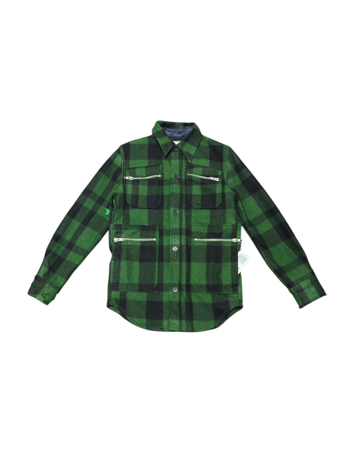 Maison Kitsune Maison Kitsune Wool Flannel Jacket Cargo Pocket Size US S / EU 44-46 / 1 - 1 Thumbnail