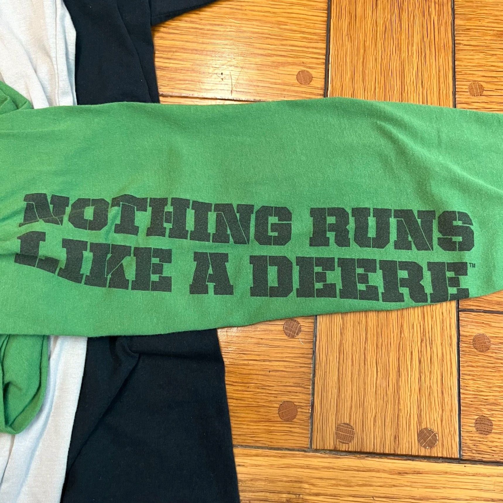 John Deere John Deere Shirt Mens Large Green Nothing Runs Like A Deere Long Sleeve T-Shirt Size US L / EU 52-54 / 3 - 2 Thumbnail