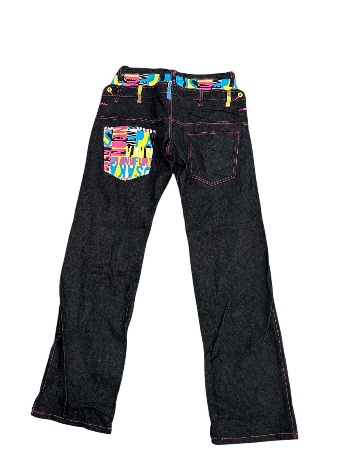 If Six Was Nine × Japanese Brand × Kapital Double Waist Japanese Punk Bondage Denim Jeans Size US 33 - 8 Thumbnail