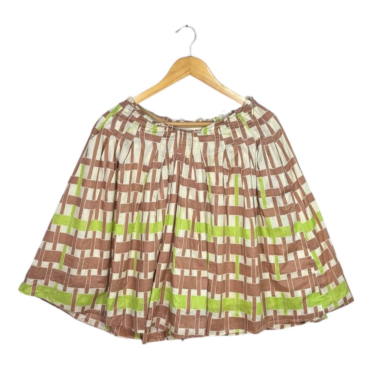 Marni Marni Pleated Geometric Print Skirt Italy Size 40 Cotton Size 28" / US 6 / IT 42 - 1 Thumbnail