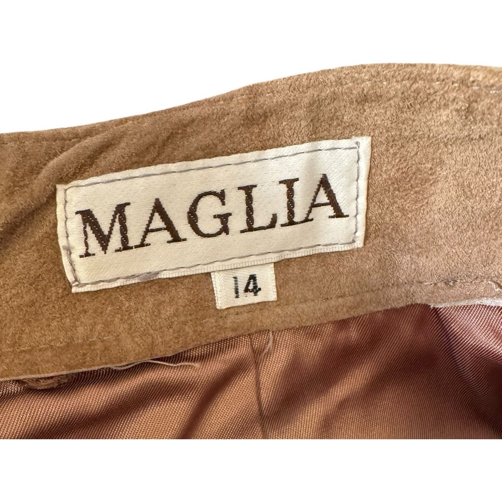 Other Maglia NEW Vintage Suede Leather Pants Pleated Straight Leg Size 30" / US 8 / IT 44 - 7 Thumbnail