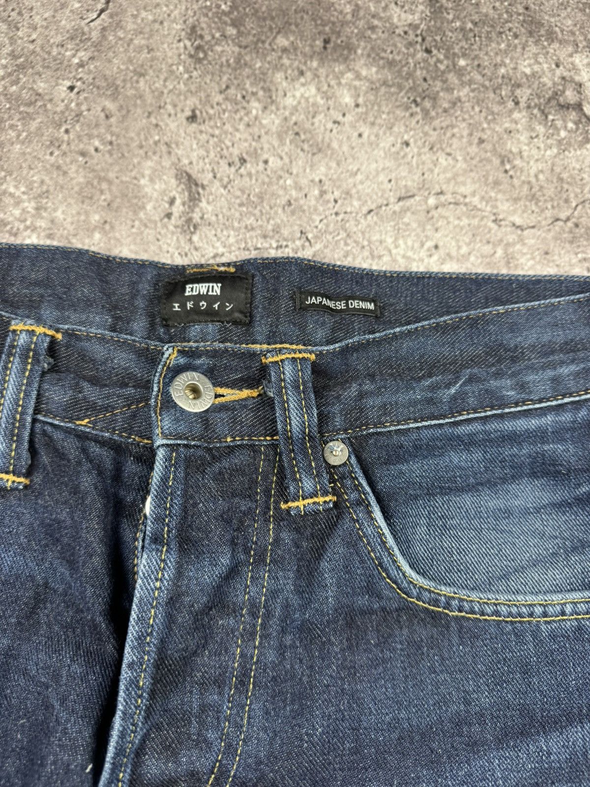 Edwin × Japanese Brand × Vintage CRAZY EDWIN JAPANESSE JEANS Size US 31 - 3 Thumbnail