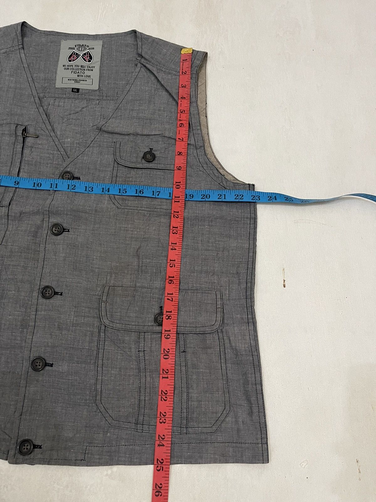 Japanese Brand × Vintage Fidato With Love Plain Vests Size US XL / EU 56 / 4 - 7 Thumbnail