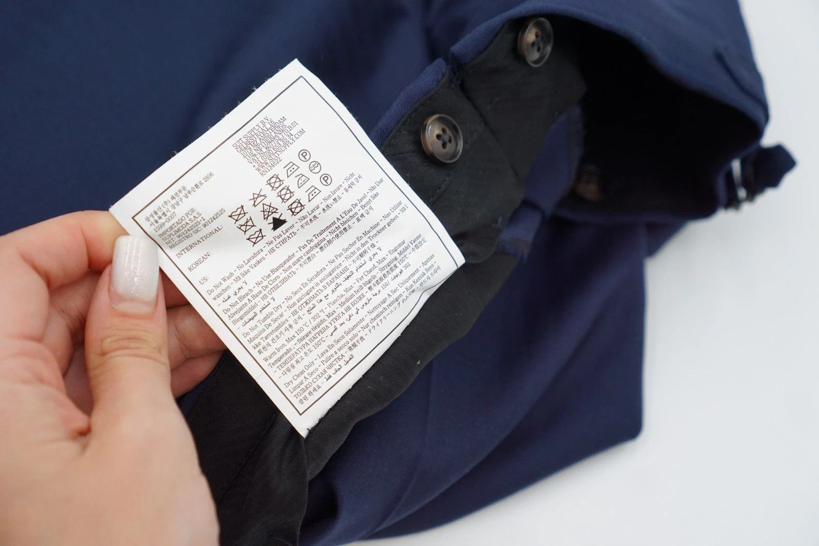 Suitsupply Men Suitsupply Pants Trousers Brescia Navy Blue 98 UK/US40L Size 40L - 6 Thumbnail