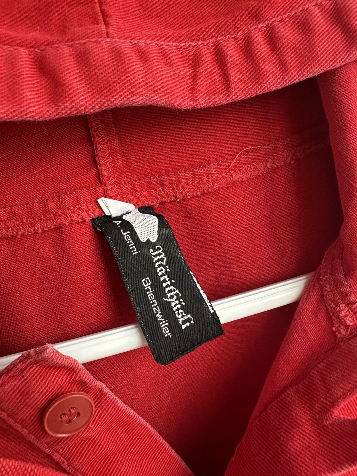 Vintage Maribasch Brenzwiler Red Smock Hoodie Cotton Anorak Size US XL / EU 56 / 4 - 5 Thumbnail