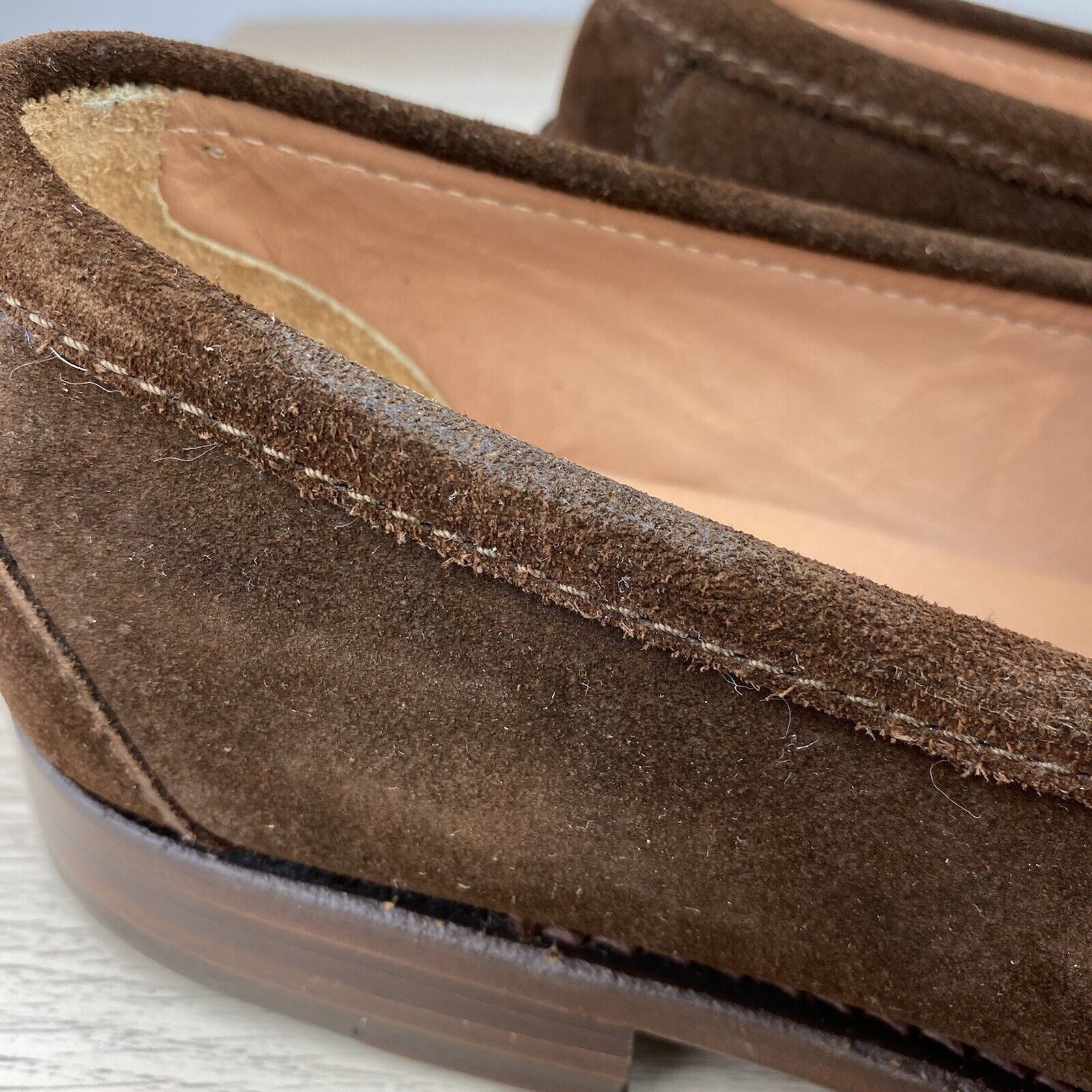 Polo Ralph Lauren Vintage Polo Ralph Lauren Suede Crest Loafers Leather 11.5D Size US 11.5 / EU 44-45 - 21 Thumbnail