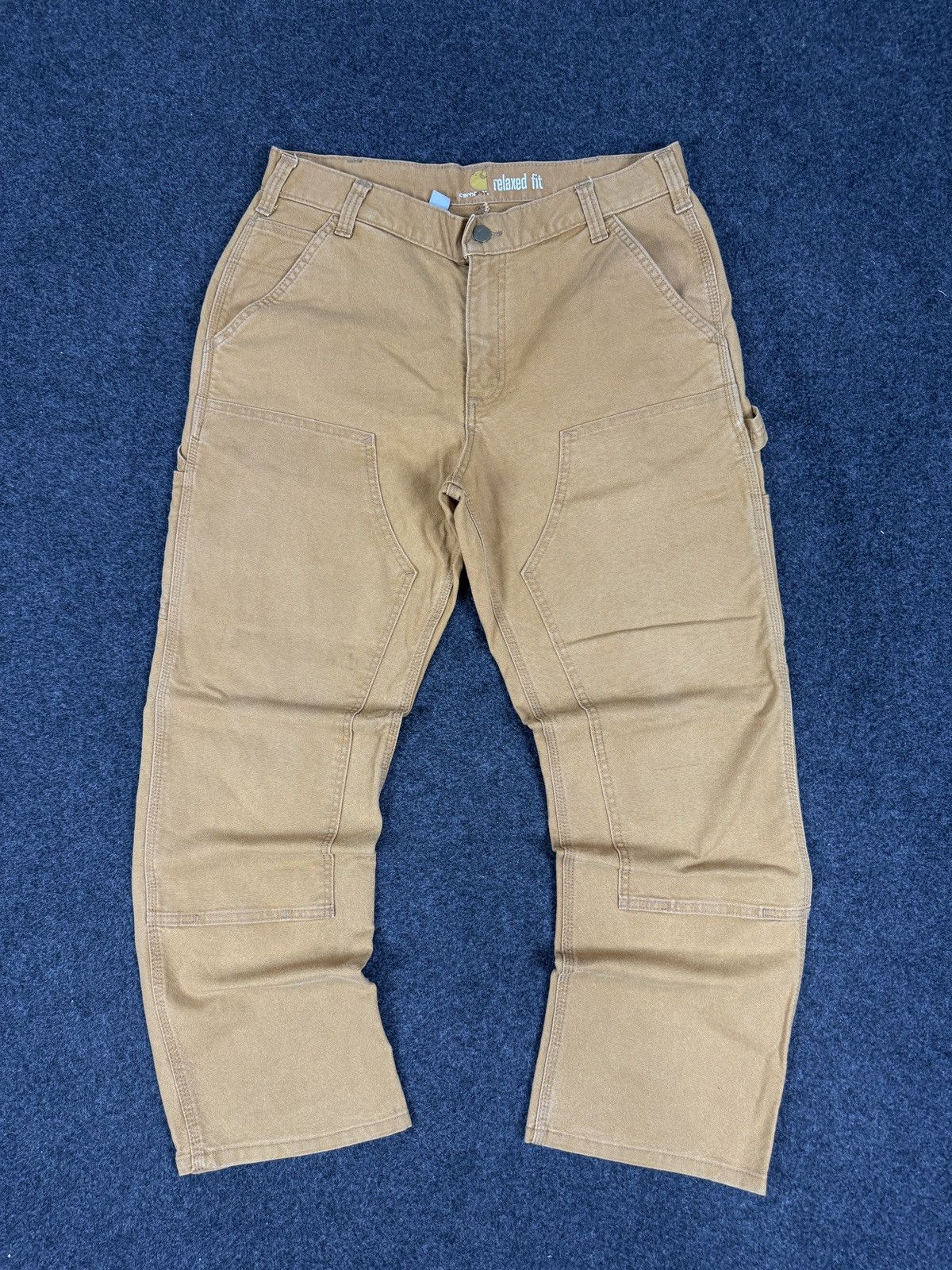 Carhartt VINTAGE Y2K Carhartt double knee carpenter Canvas pant 34x30 Size US 34 / EU 50 - 2 Thumbnail