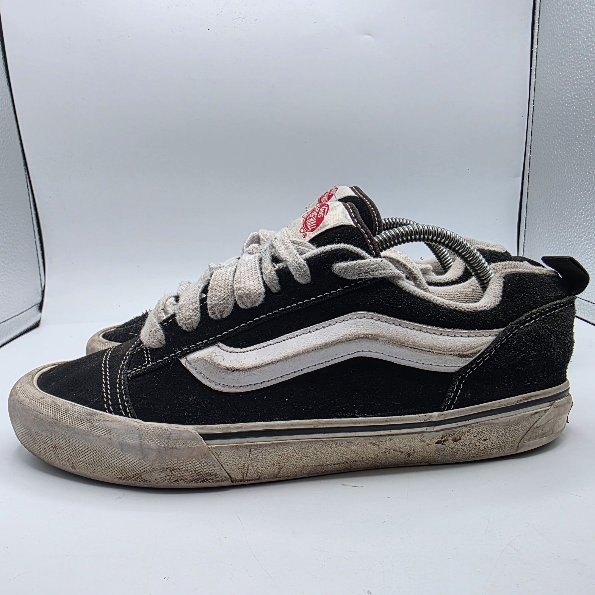 Vans Vans Knu Skool Mens Size 9.5 Black White Suede Chunky Skate Size US 9.5 / EU 42-43 - 13 Thumbnail