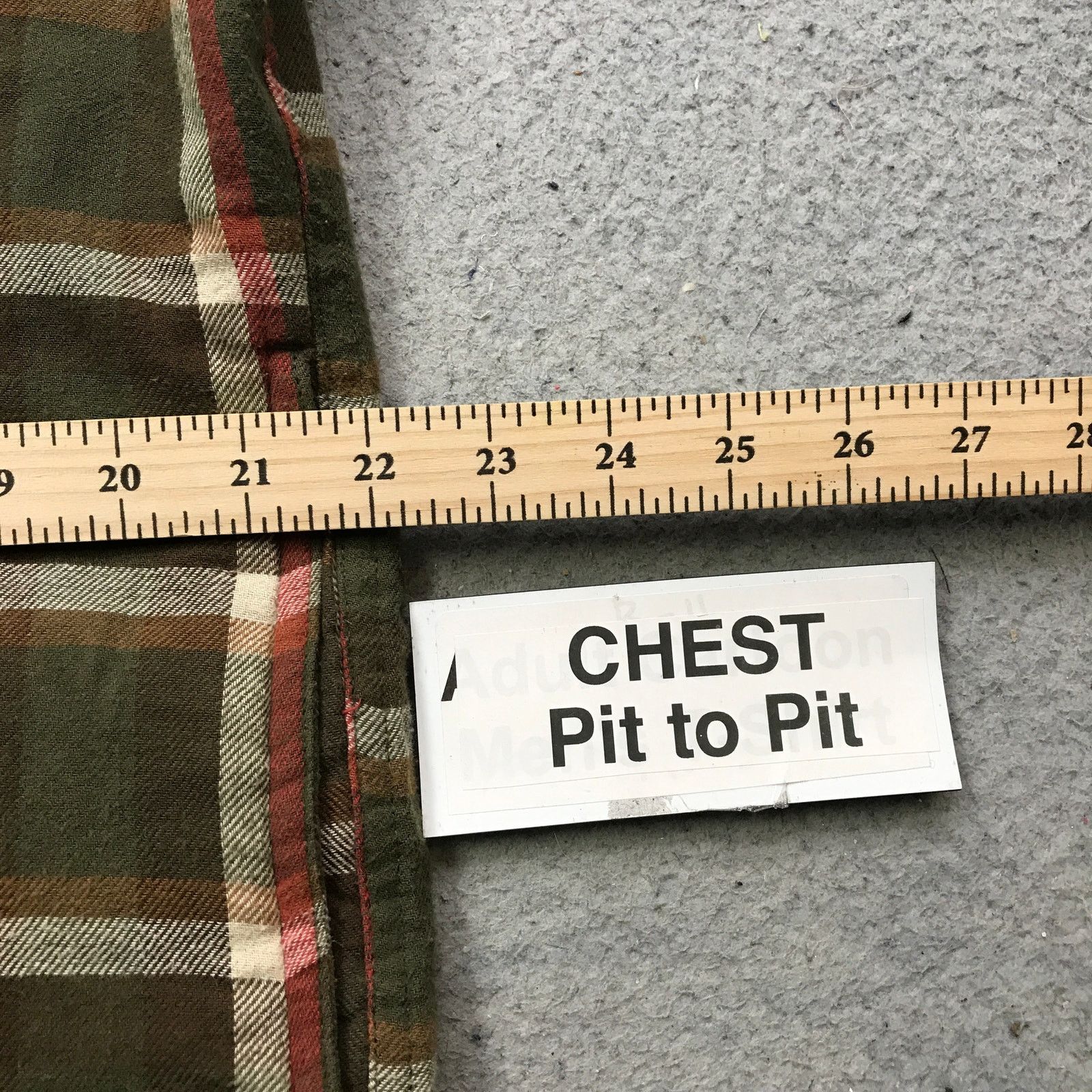 Wrangler Wrangler Flannel Plaid Button Shirt Mens Medium Green Red Size US M / EU 48-50 / 2 - 5 Thumbnail