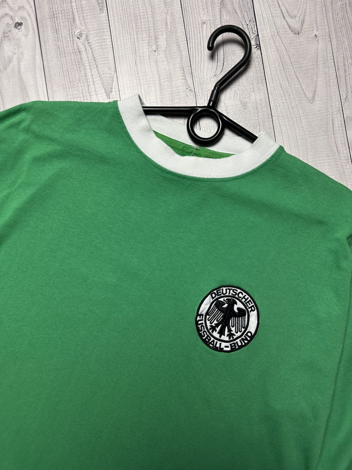 Vintage Vintage Deutschland soccer jersey long sleeve Green size L Size US L / EU 52-54 / 3 - 3 Thumbnail