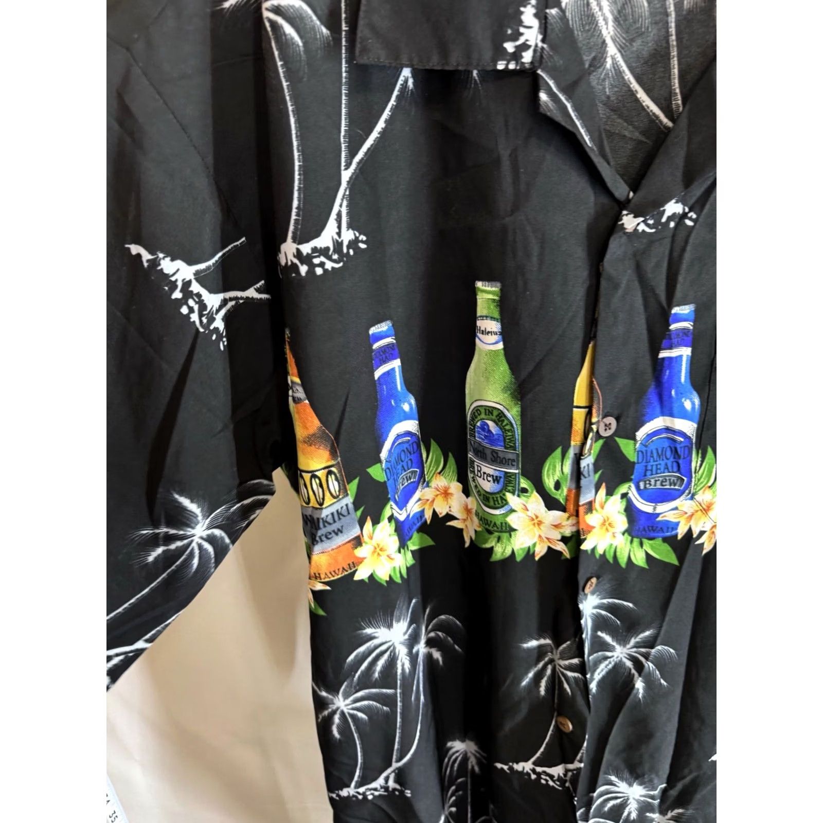 Vintage Koko Hawaii Microfiber Beer Bottle SHORT SLEEVE BUTTON UP SHIRT Large L Mens Size US L / EU 52-54 / 3 - 5 Thumbnail