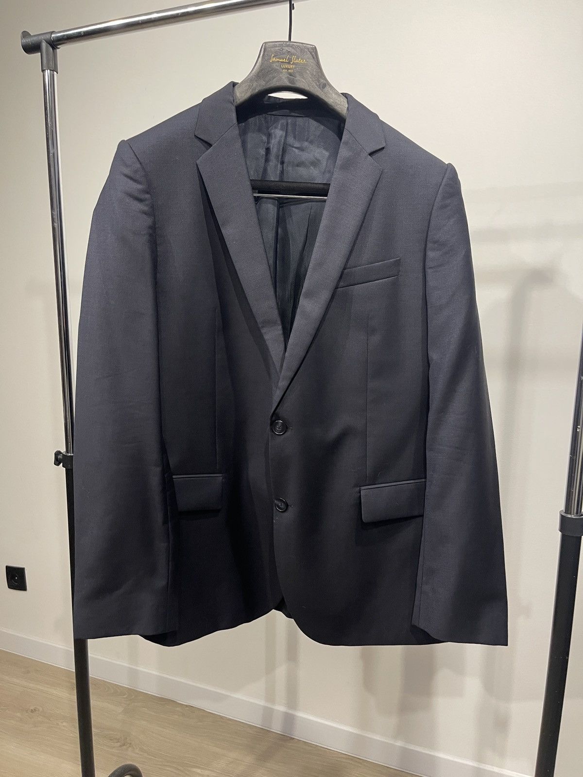 Hugo Boss Hugo boss blazer dark blue wool classic jacket 44R Size 44R - 2 Thumbnail
