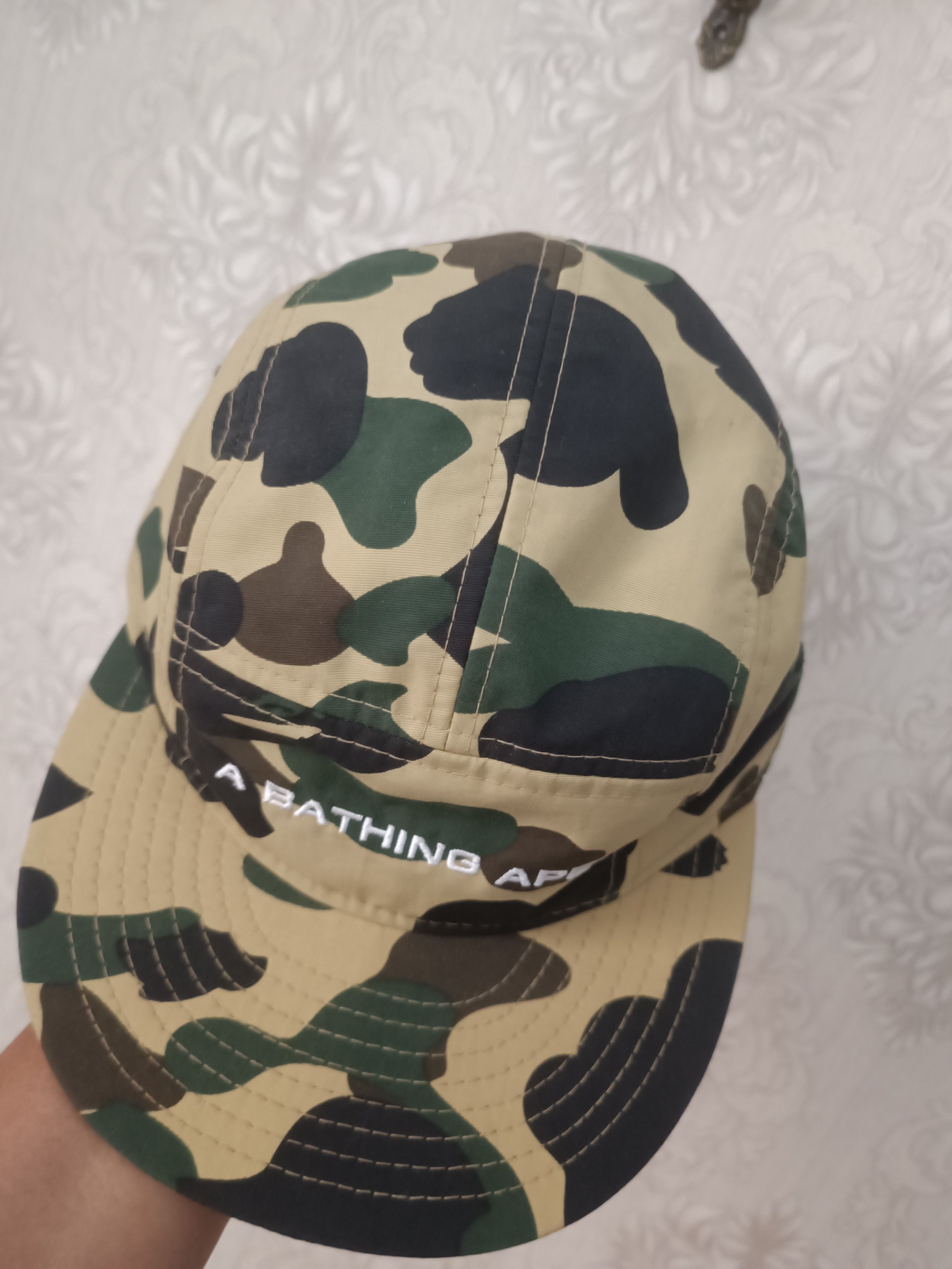 Bape ♦️Yellow Camo Bape X New Era 5 Panel Cap Size ONE SIZE - 3 Thumbnail