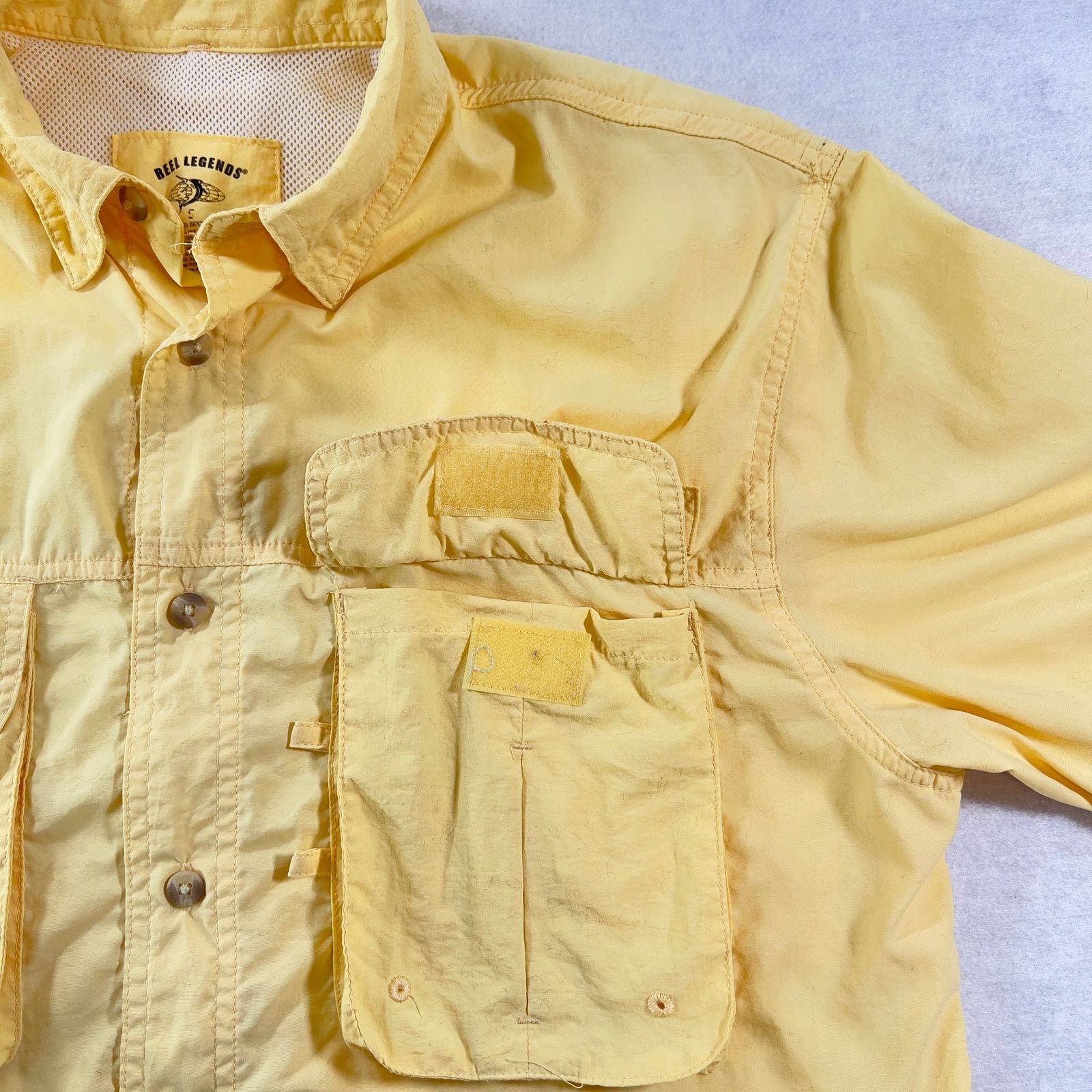 Reel Legends Fishing Shirt Reel Legends Men's S Vented Mesh Back Pockets Size US S / EU 44-46 / 1 - 5 Thumbnail