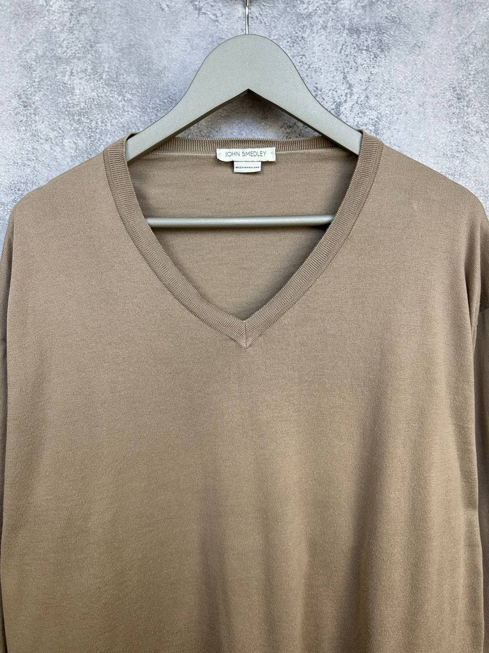 John Smedley John Smedley Sea Island Cotton V-Neck Sweater Knit Jumper Size US XXL / EU 58 / 5 - 4 Thumbnail