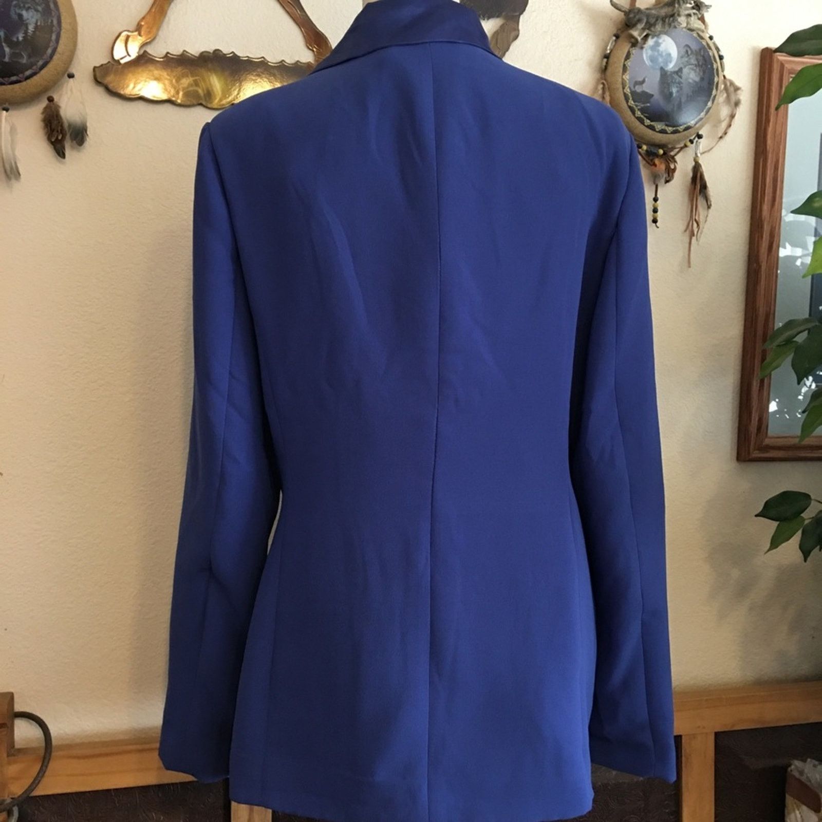 Other Metro Style blue satin collar wide leg pant suit Size XXL / US 16-18 / IT 52-54 - 6 Thumbnail