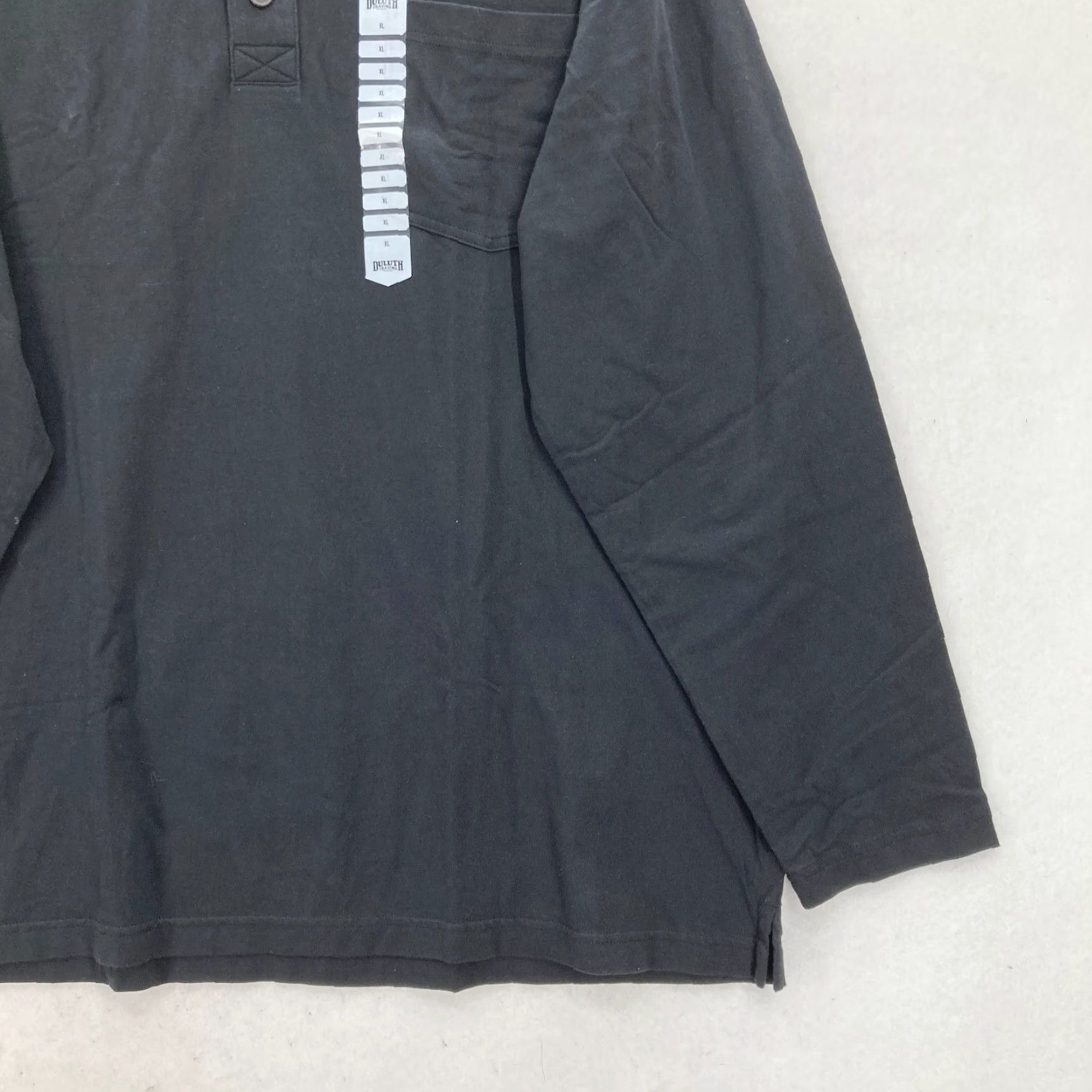 Vintage Duluth Longtail Henley T-Shirt Mens XL Black Long Sleeve Relaxed Fit Workwear Size US XL / EU 56 / 4 - 3 Thumbnail