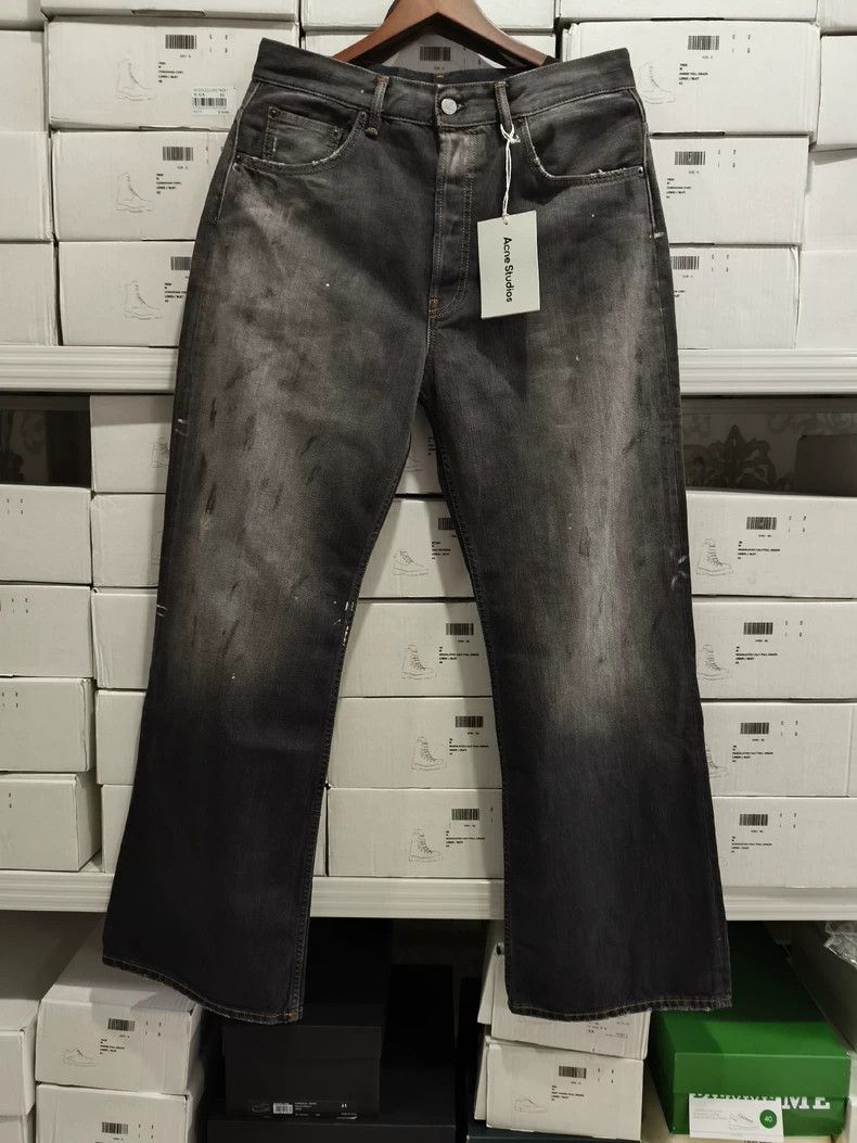 Acne Studios acne studios Black splashy jeans 2502-Nextarrow Size US 31 - 1 Thumbnail