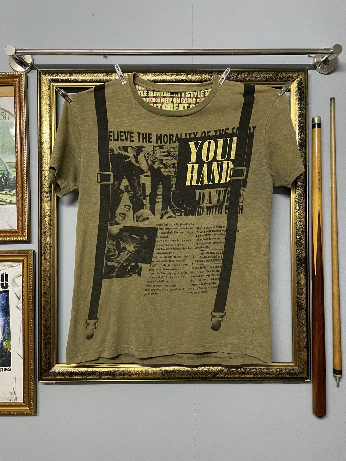 Designer × Japanese Brand × Vintage Vintage 90s Japan Designer Liberty Believe The Morality Tee Size US M / EU 48-50 / 2 - 1 Thumbnail