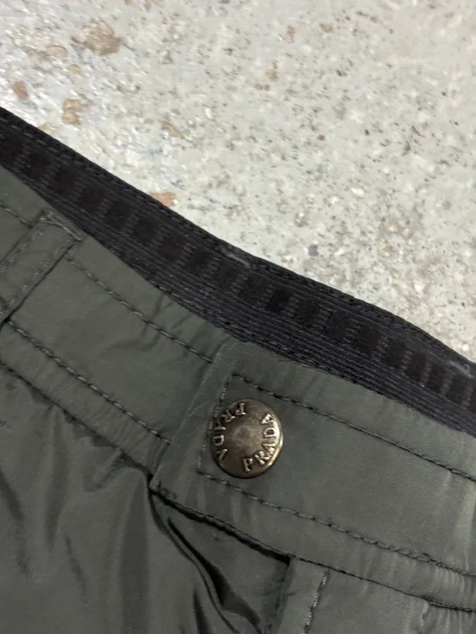 Prada 2000s Prada Olive Nylon Cargo Ski Pants Size US 32 / EU 48 - 6 Thumbnail