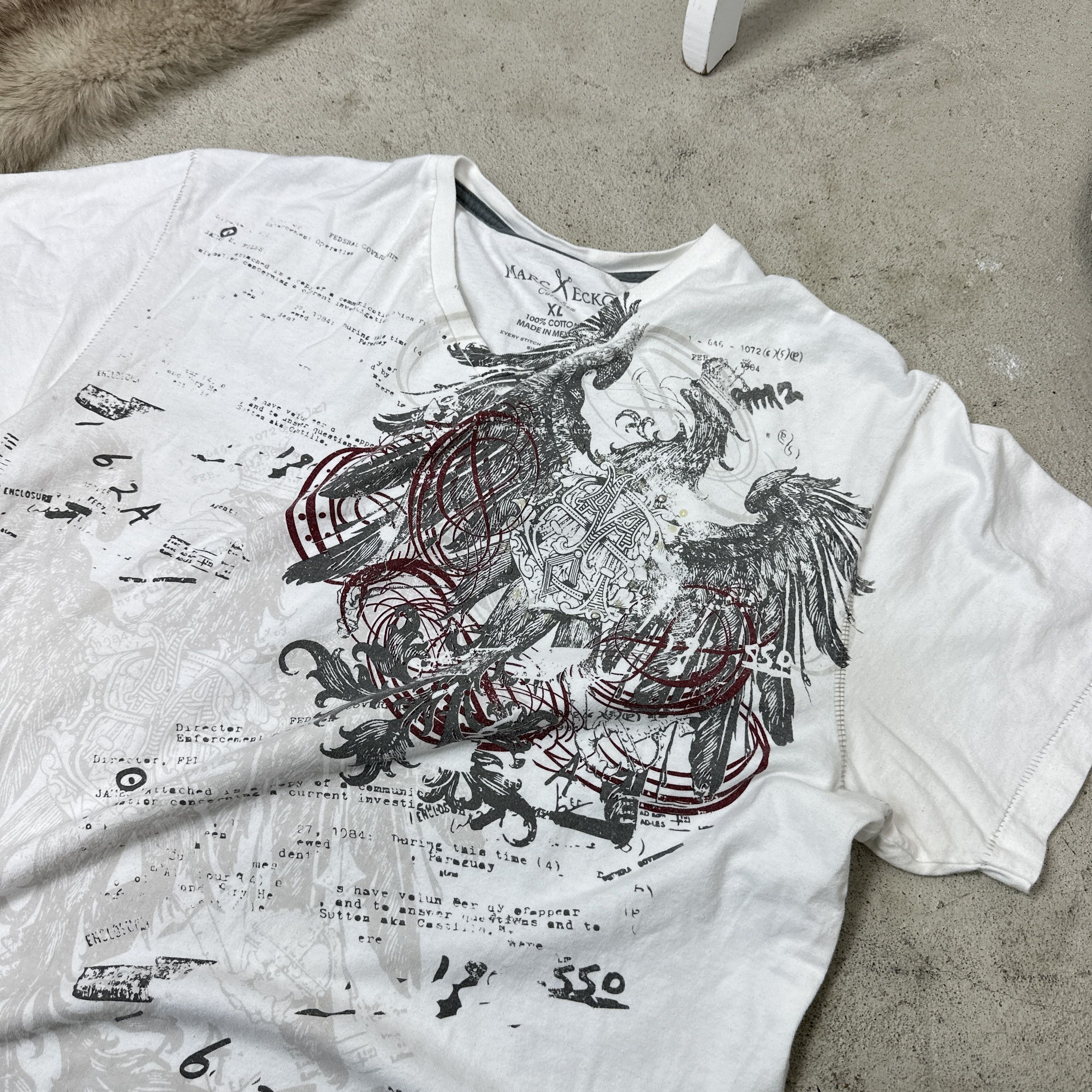 Marc Ecko Vintage Marc Ecko Hip-Hop Printed Oversize T-shirt Y2K Size US XL / EU 56 / 4 - 2 Thumbnail