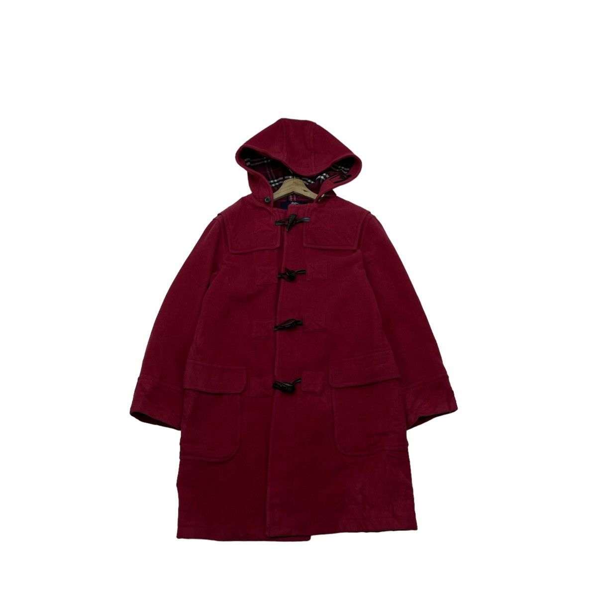 Vintage Burberry London Nova Check Duffle Coat Jacket