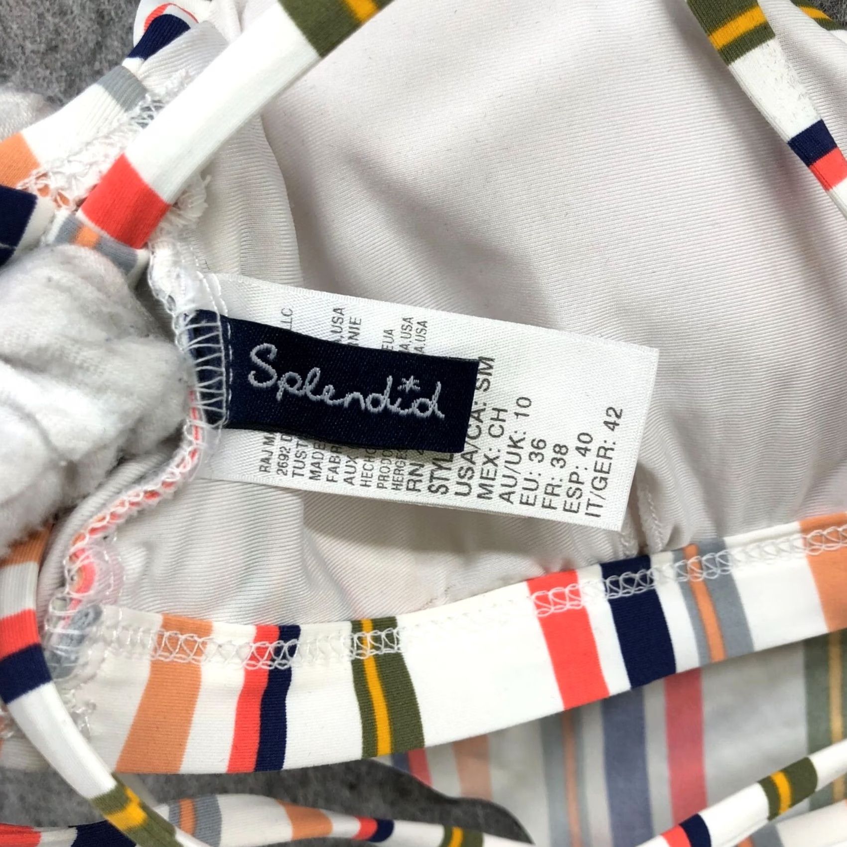 Splendid Splendid Bikini Top Multicolor Stripe Womens M Size M / US 6-8 / IT 42-44 - 6 Thumbnail