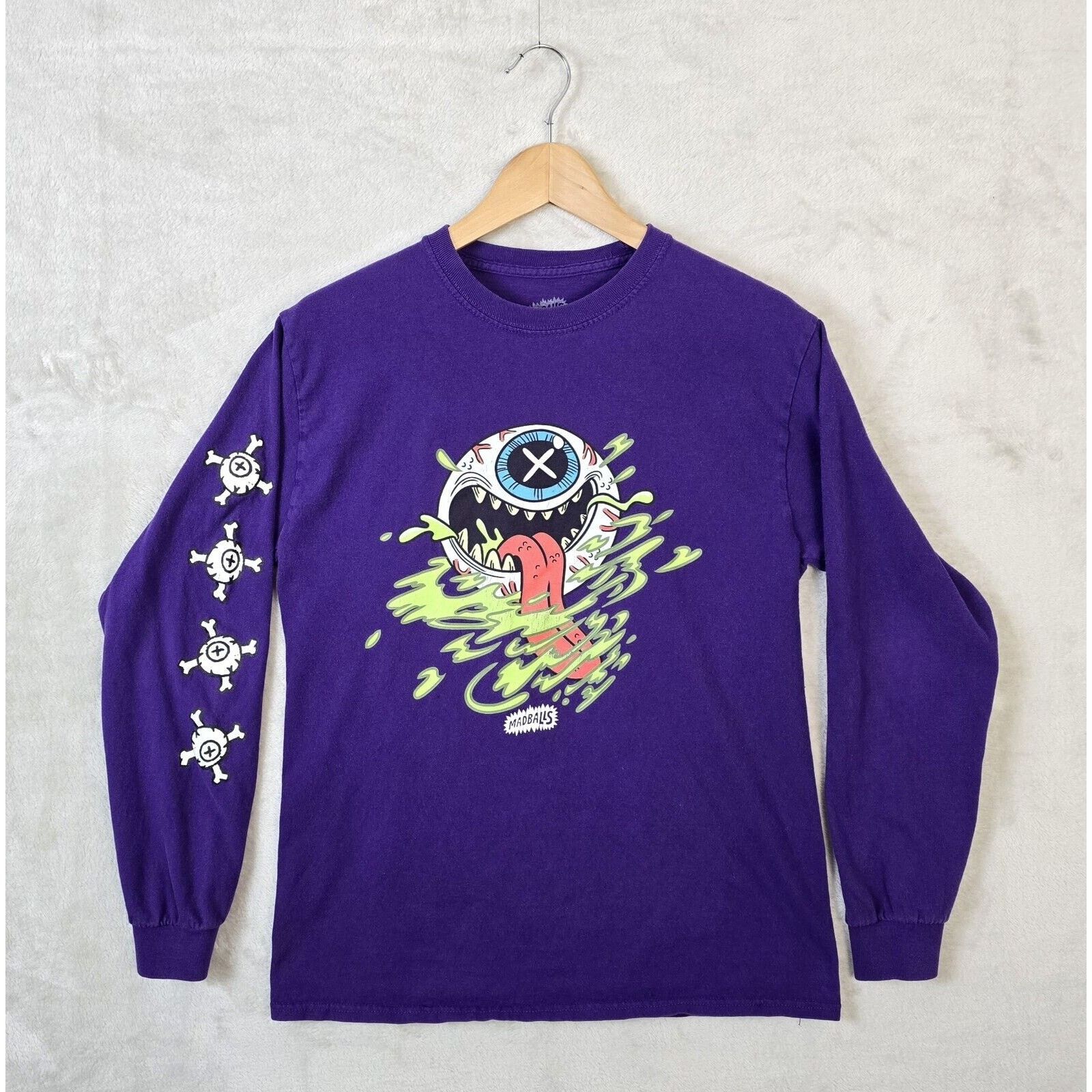 Other MADBALLS All Eyes On Me Mens Purple Medium Long Sleeve Shirt Size US M / EU 48-50 / 2 - 2 Thumbnail
