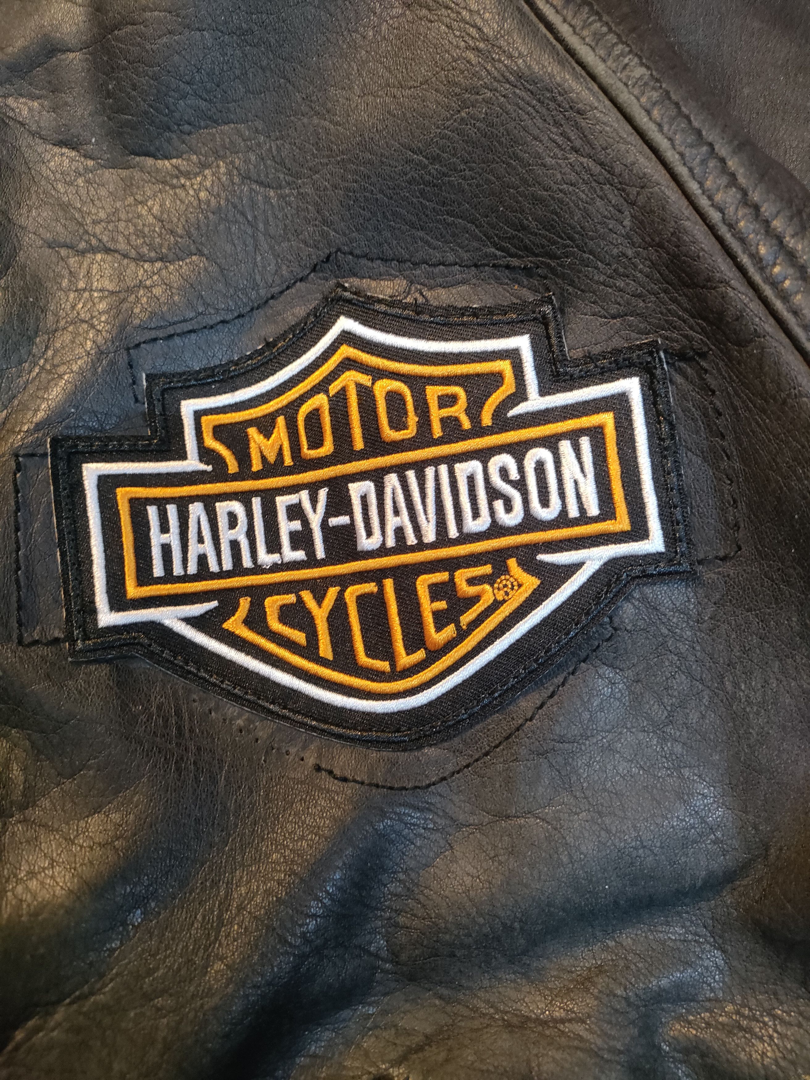 Harley Davidson × Vintage Vintage Harley Davidson Leather Jacket Size US L / EU 52-54 / 3 - 5 Thumbnail
