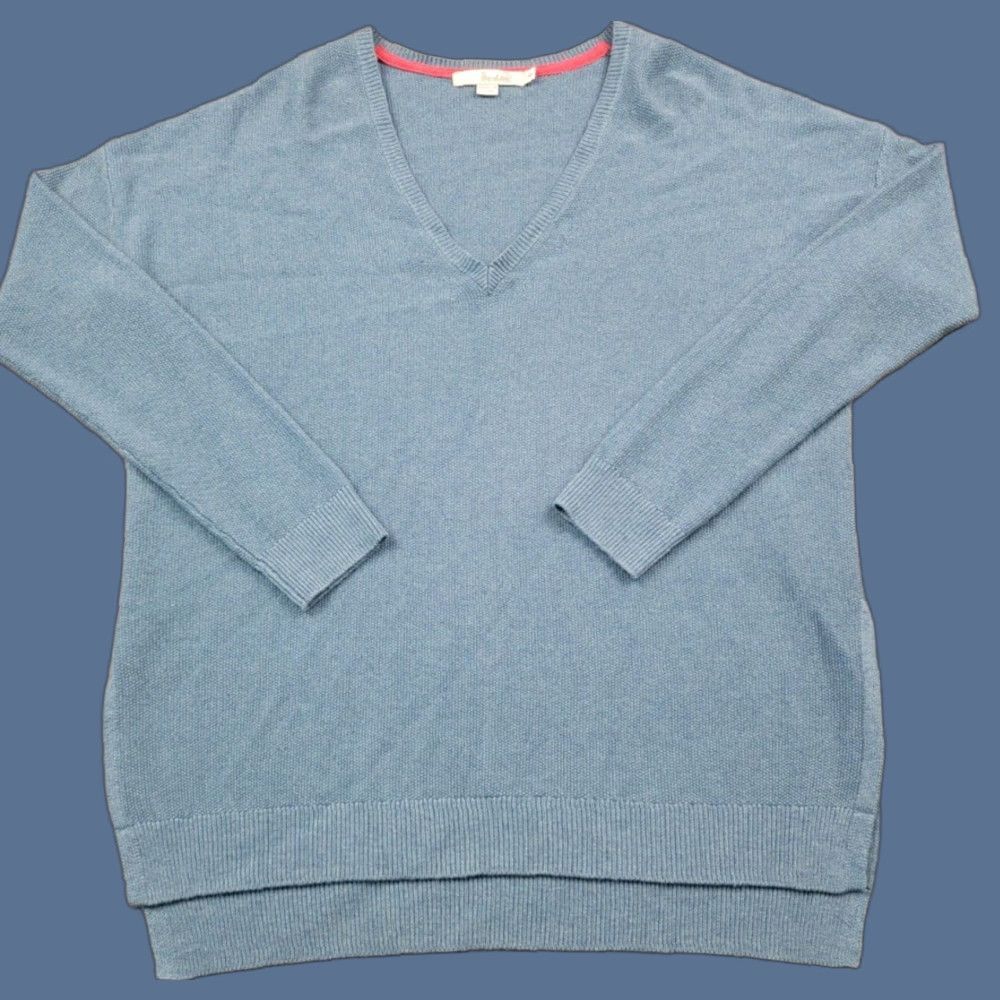 Boden Boden Sweater Womens Small Blue Tunic Wool Blend Tunic Casual Classic Size S / US 4 / IT 40 - 1 Thumbnail