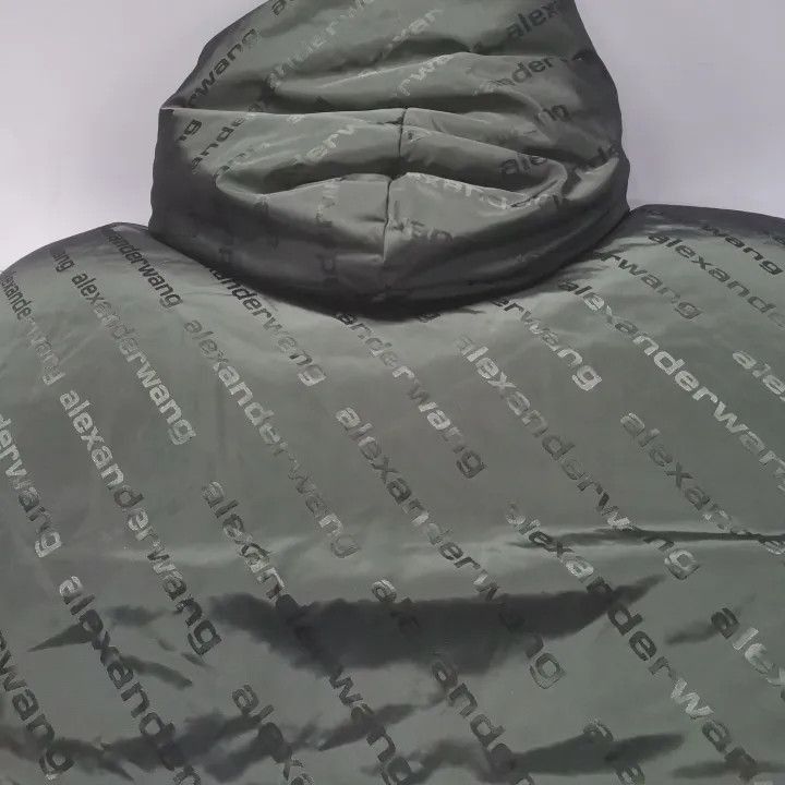 Alexander Wang Alexander Wang Black Logo Puffer Jacket for Women - Size XL / US 12-14 / IT 48-50 - 7 Thumbnail