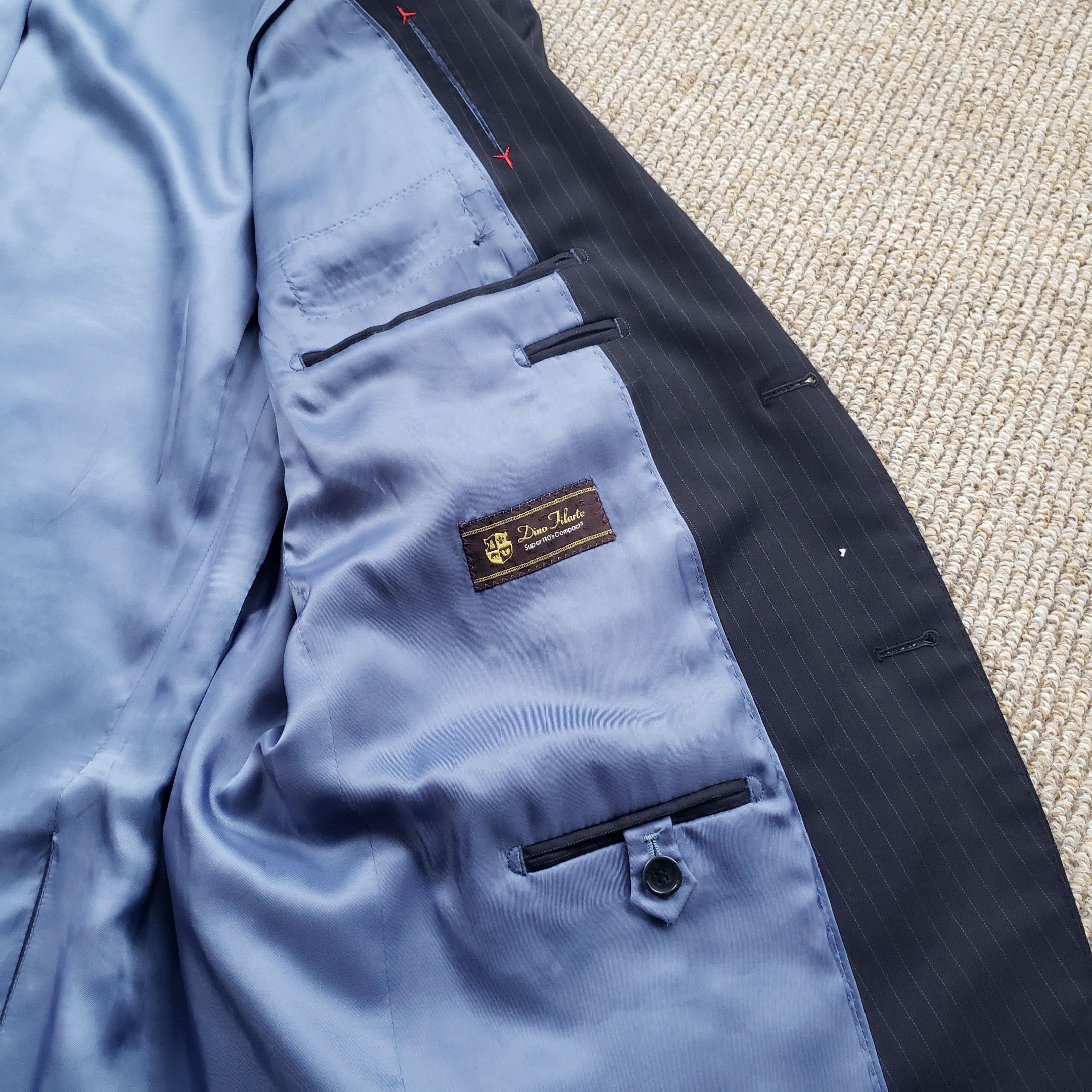 Other Dino Filarte Super 110s Wool Custom Men's Suit Size 42S - 7 Thumbnail