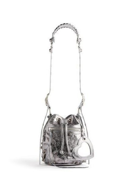 Balenciaga oc11z1125 Size: OS / Le Cagole XS Bucket Bag in Silver Size ONE SIZE - 1 Preview