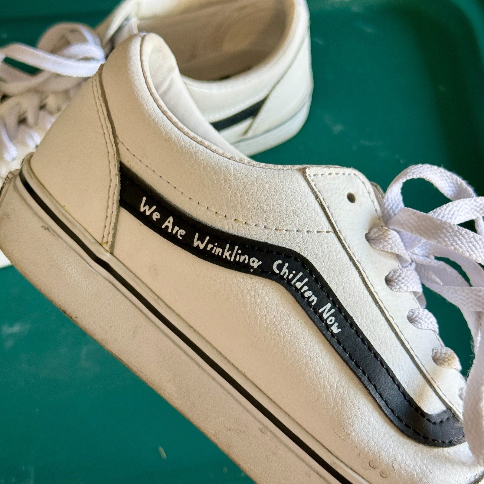 Vans Vans Old Skool Leather Stripe Men’s Size 9.5 Custom Size US 9.5 / EU 42-43 - 3 Thumbnail