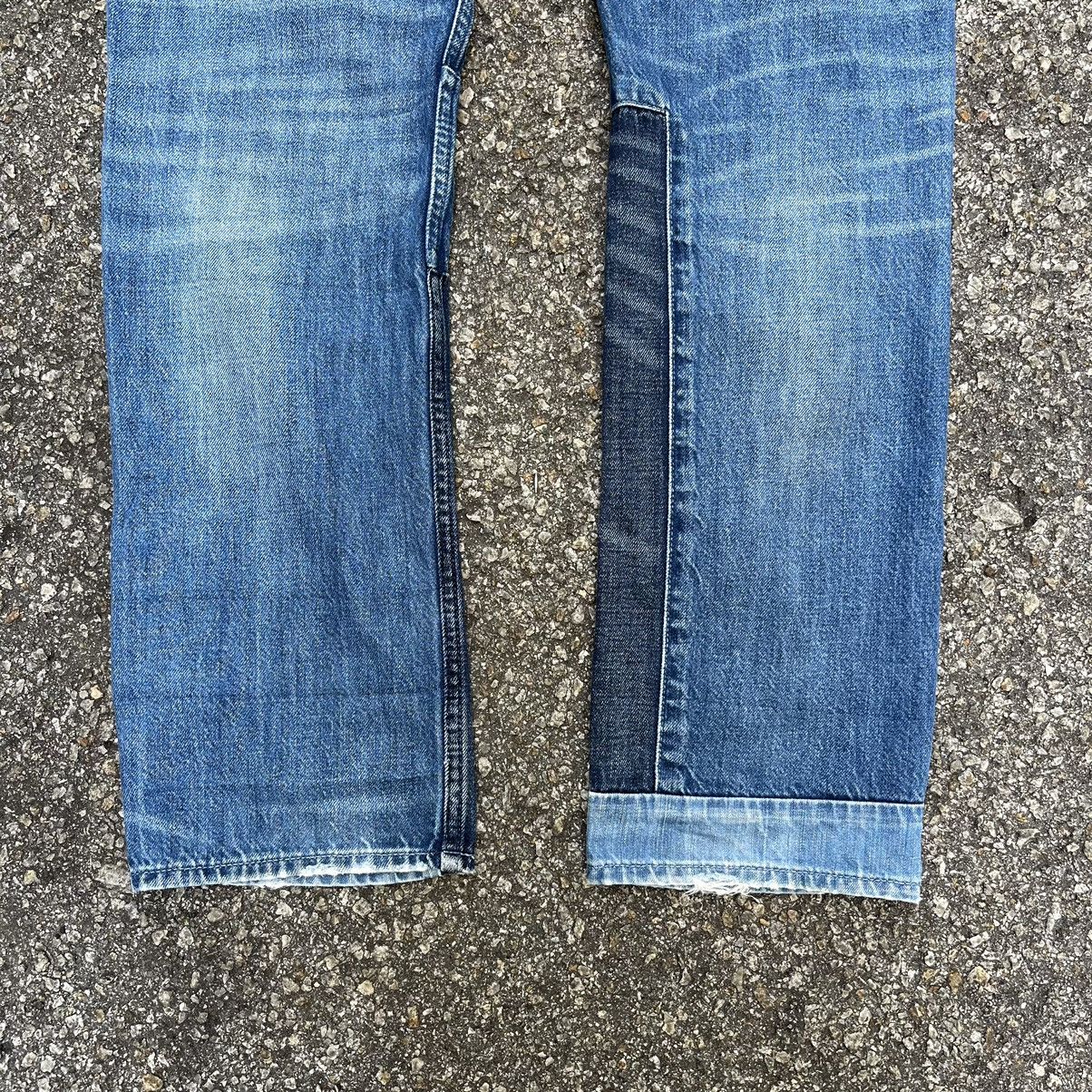 Tommy Hilfiger Tommy Hilfiger Hudson Straight Fit Patched Blue Denim Jeans Size US 33 - 13 Thumbnail