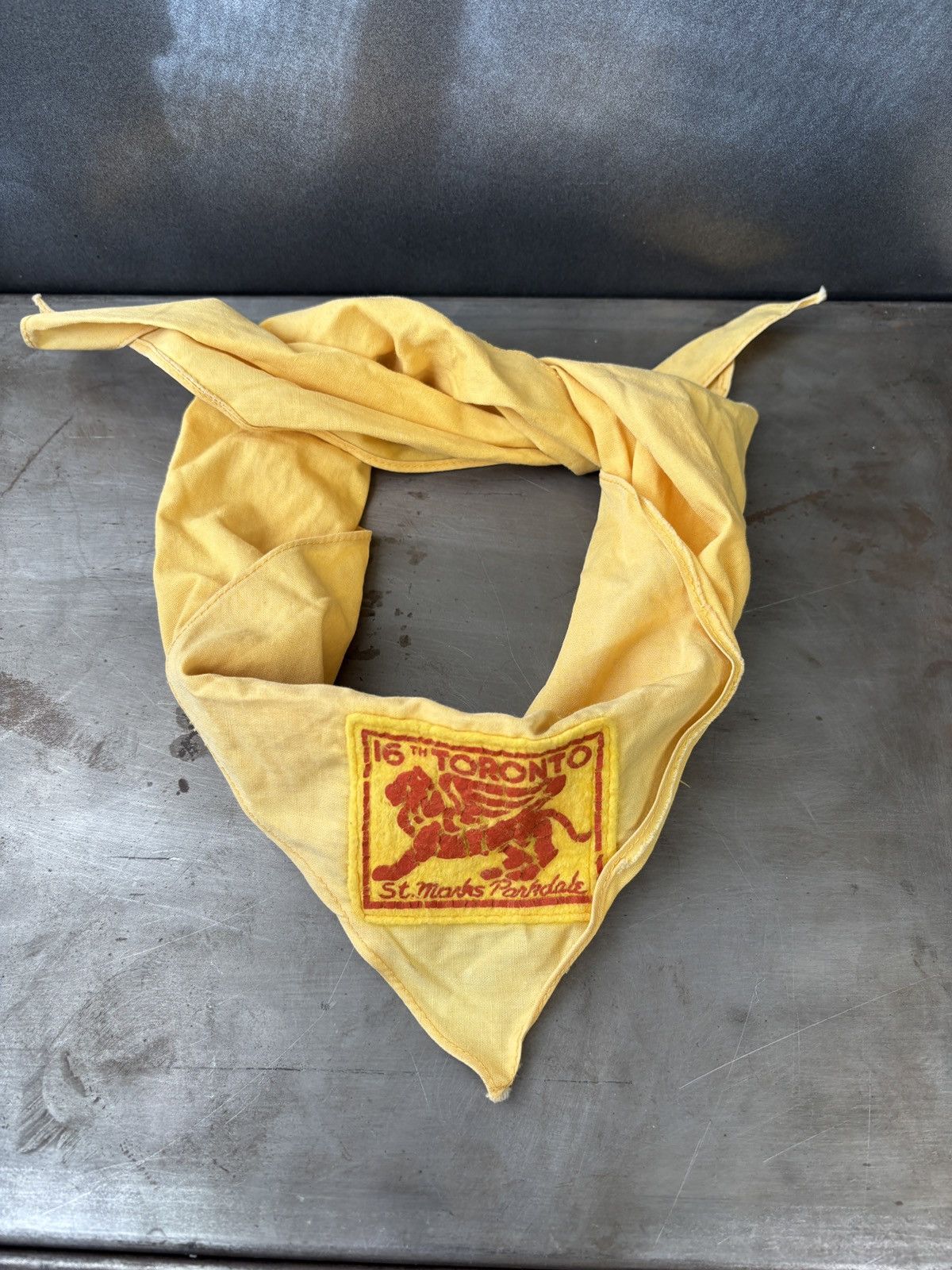 Vintage True Vintage Scouts Neckercheif Cotton Triangle Scarf Ascot Size ONE SIZE - 4 Thumbnail