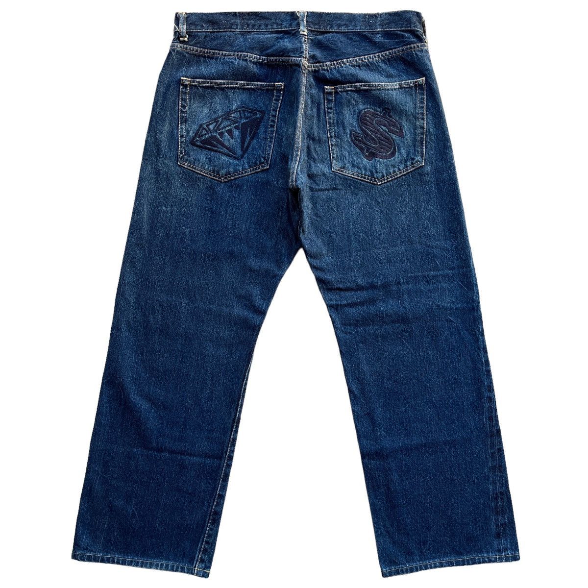 Billionaire Boys Club BBC DIAMOND & DOLLAR SELVEDGE JEANS Size US 36 / EU 52 - 1 Thumbnail